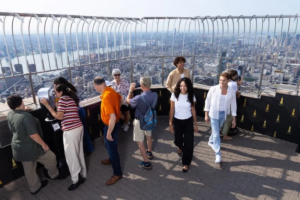 People on the 86th Floor Observation Deck