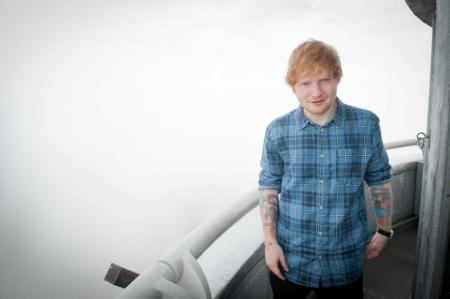 Ed Sheeran visits the Empire State Building