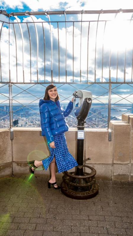 Millie Bobby Brown visits the Empire State Building