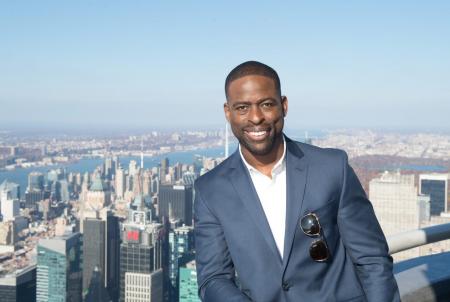 Sterling K Brown visits the Empire State Building