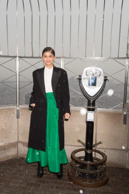 Zendaya visits the Empire State Building