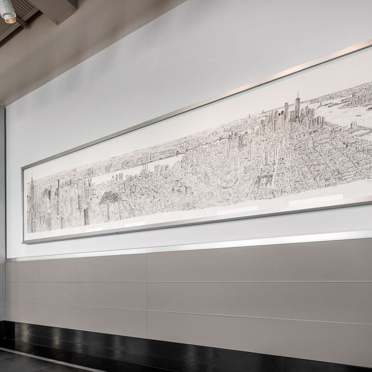 Stephen Wiltshire Drawing at Empire State Building