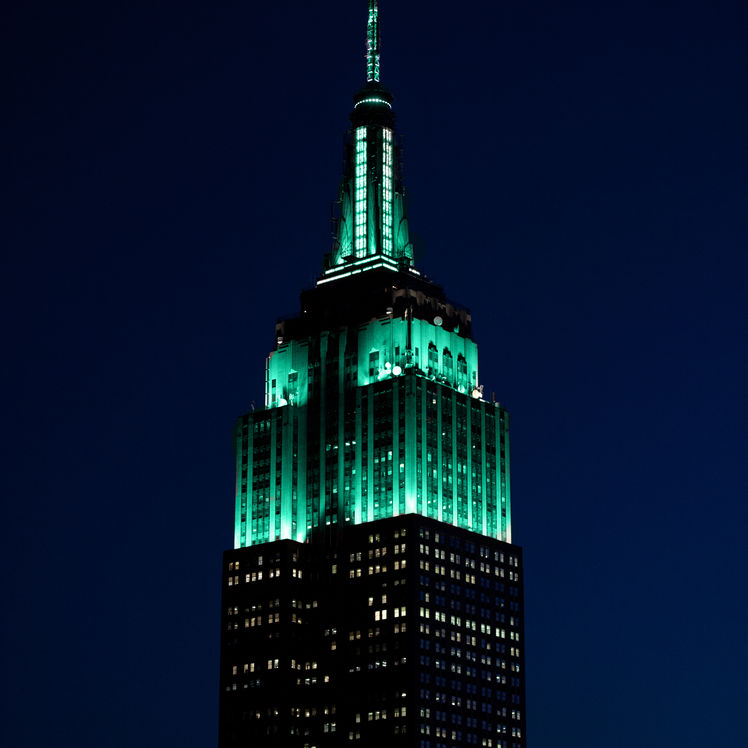 empire state building at night