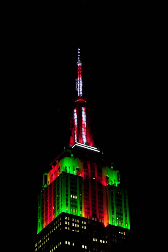 tower lights empire state building