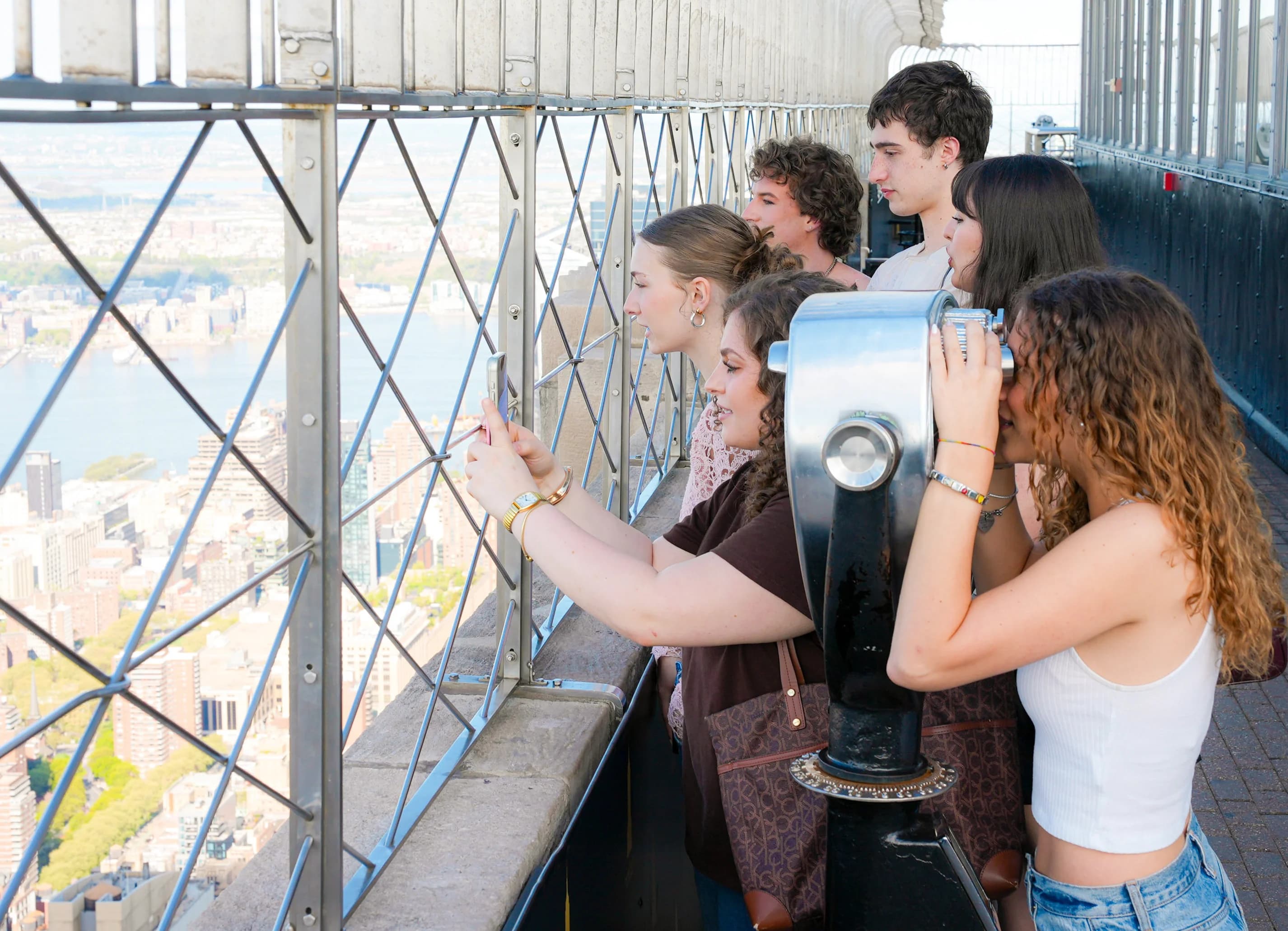 People on the 86th Floor Observation Deck