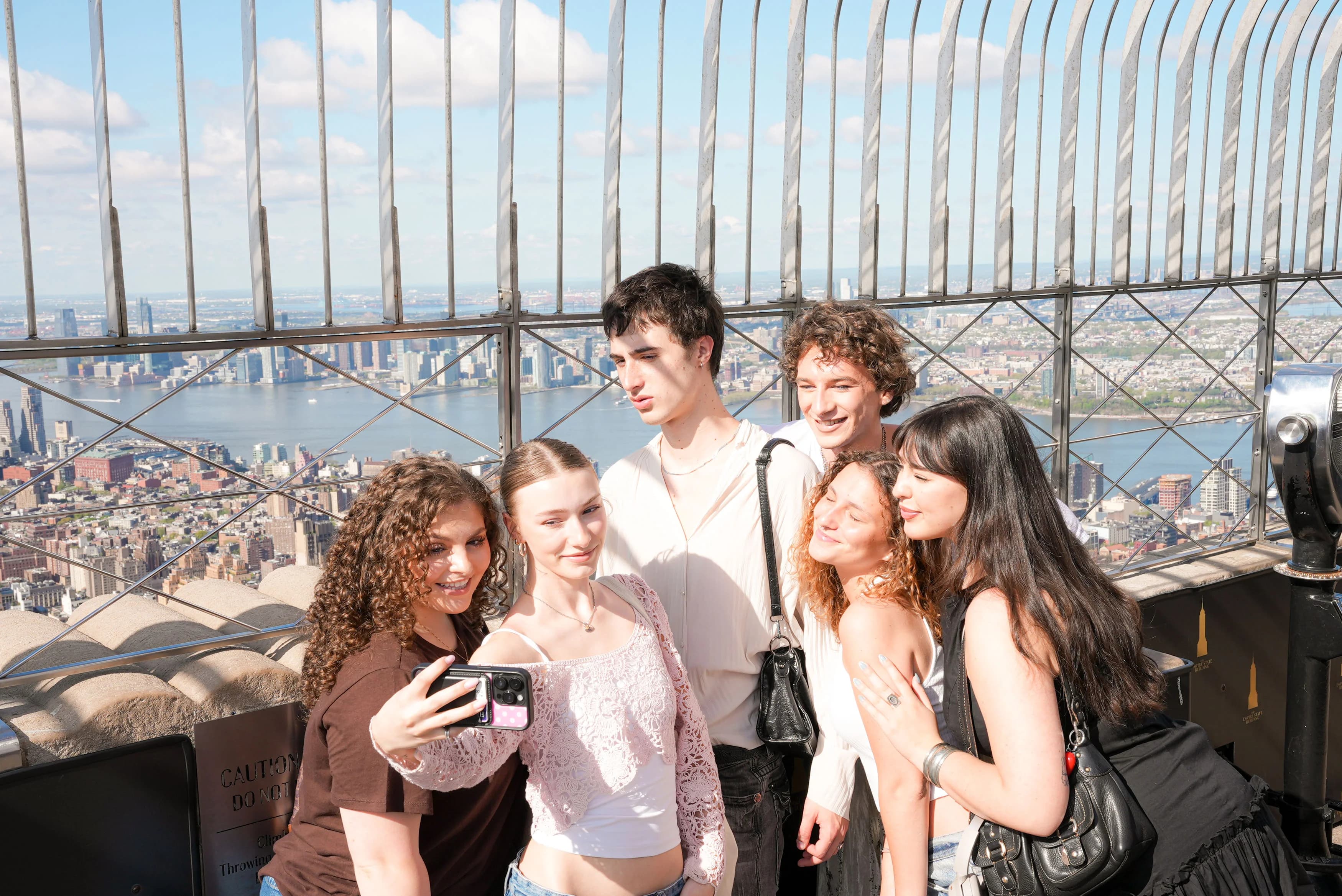 People on the 86th Floor Observation Deck