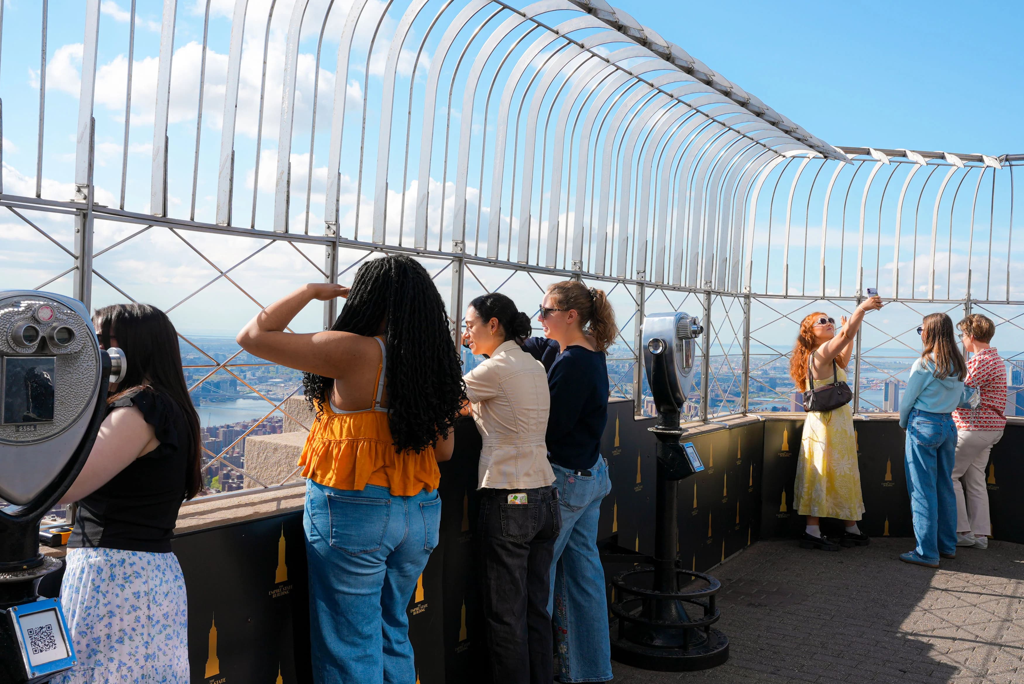 People on the 86th Floor Observation Deck