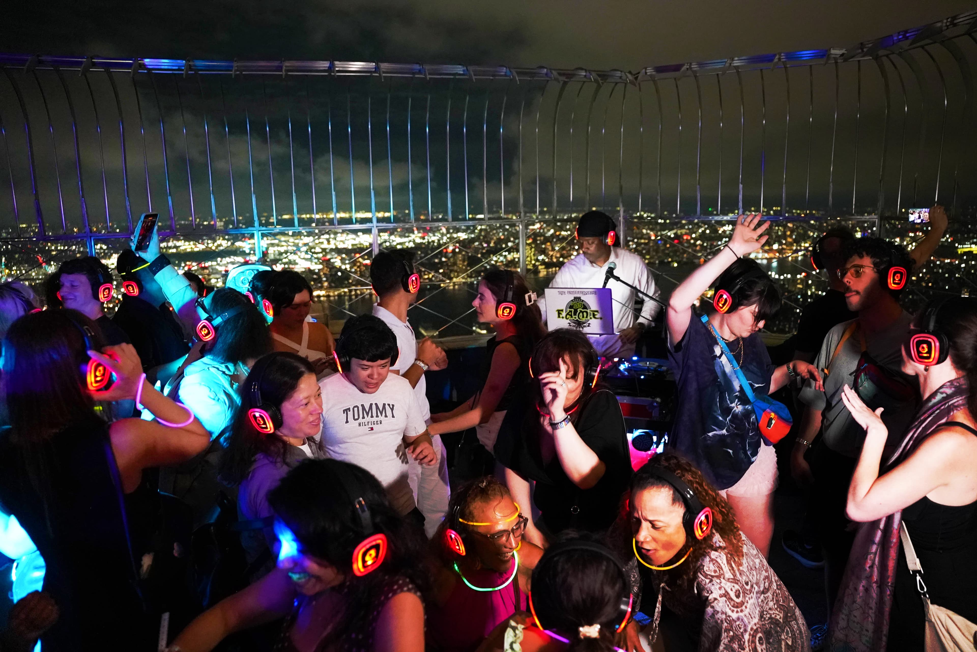 Silent Disco night at the Empire State Building Observation Deck
