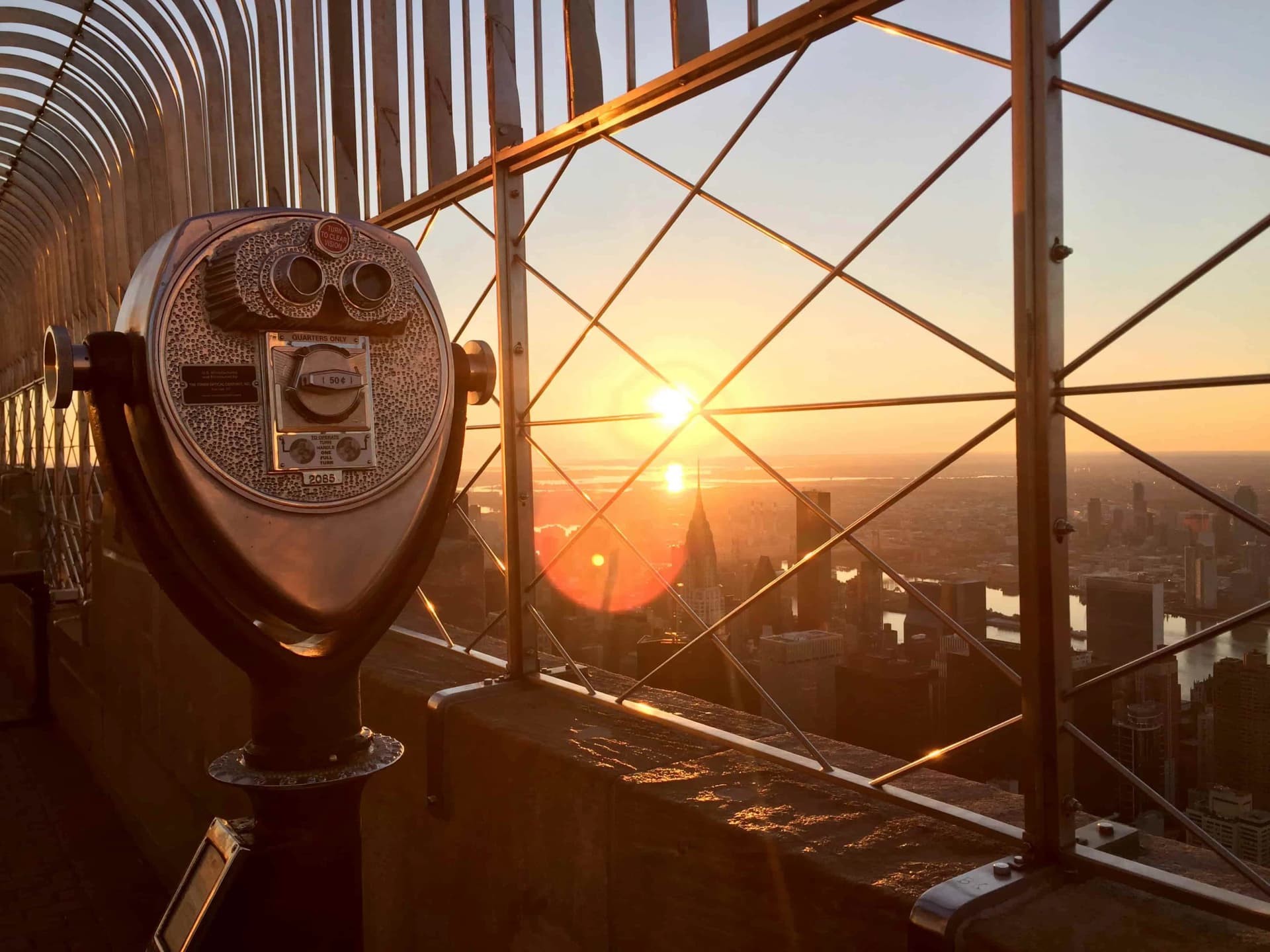 The sunrise views at the Empire State Building