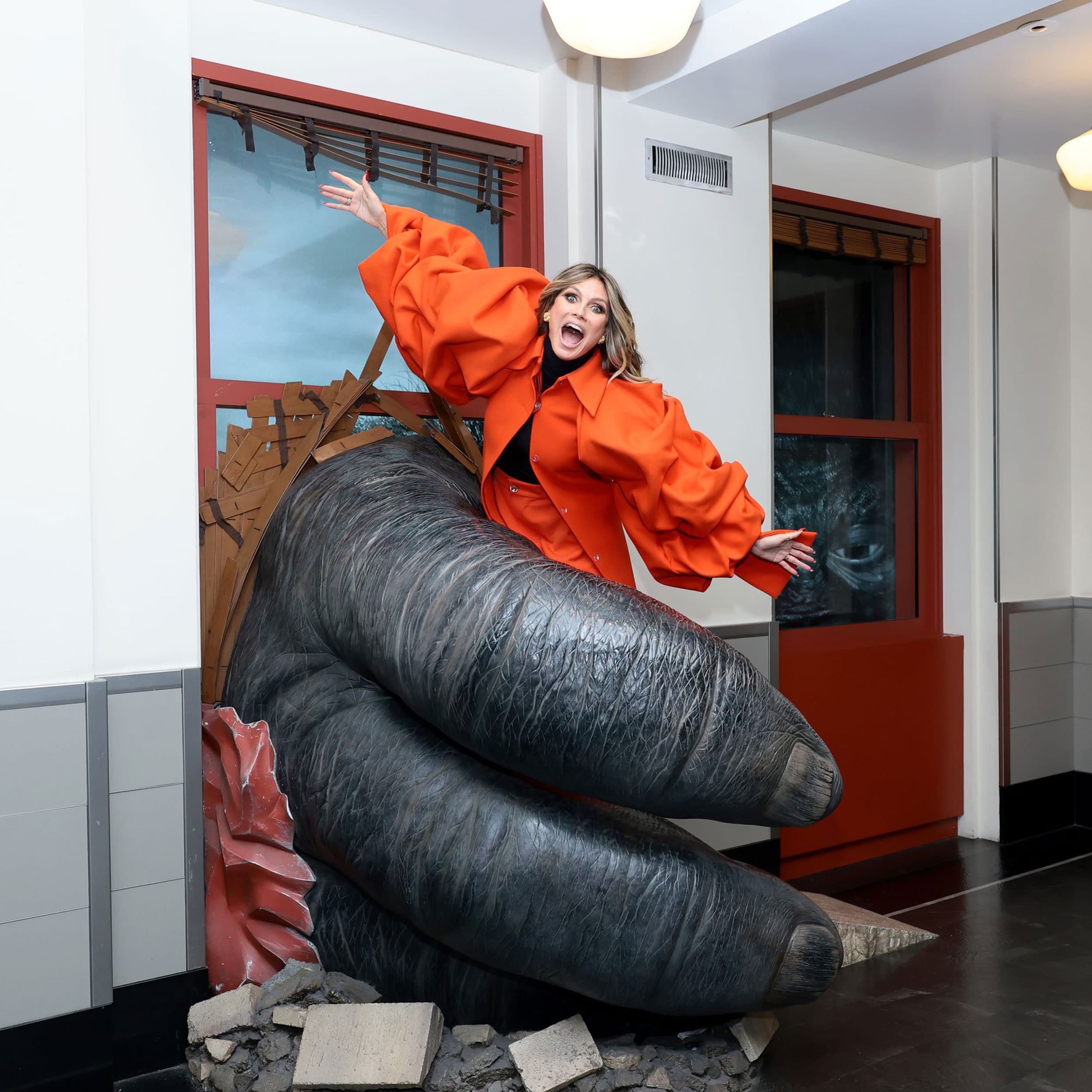Heidi Klum at the Empire State Building