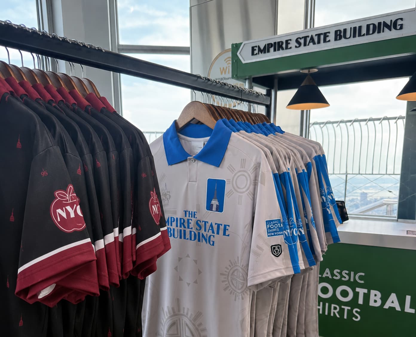 Jerseys with the licensed Empire State Building trademark