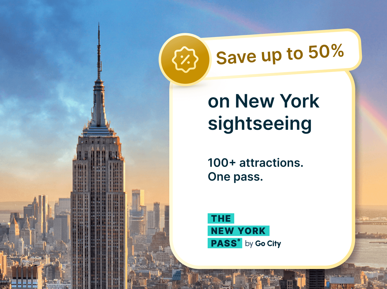 Save on NYC sightseeing tickets with GoCity's New York Sightseeing Pass