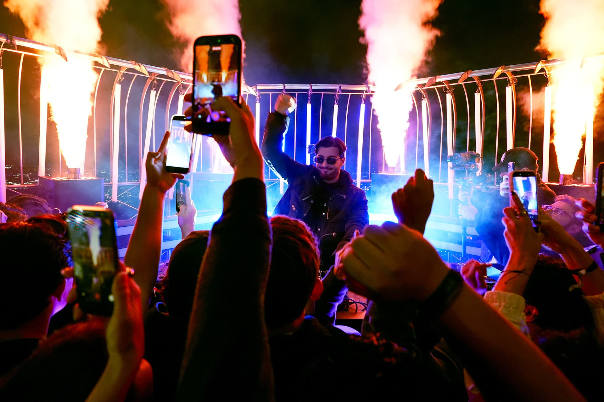 Alesso performing on the 86th Floor Observation Deck