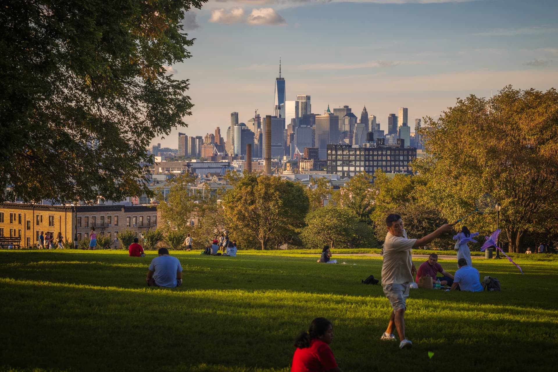 Parkgoers at Sunset Park