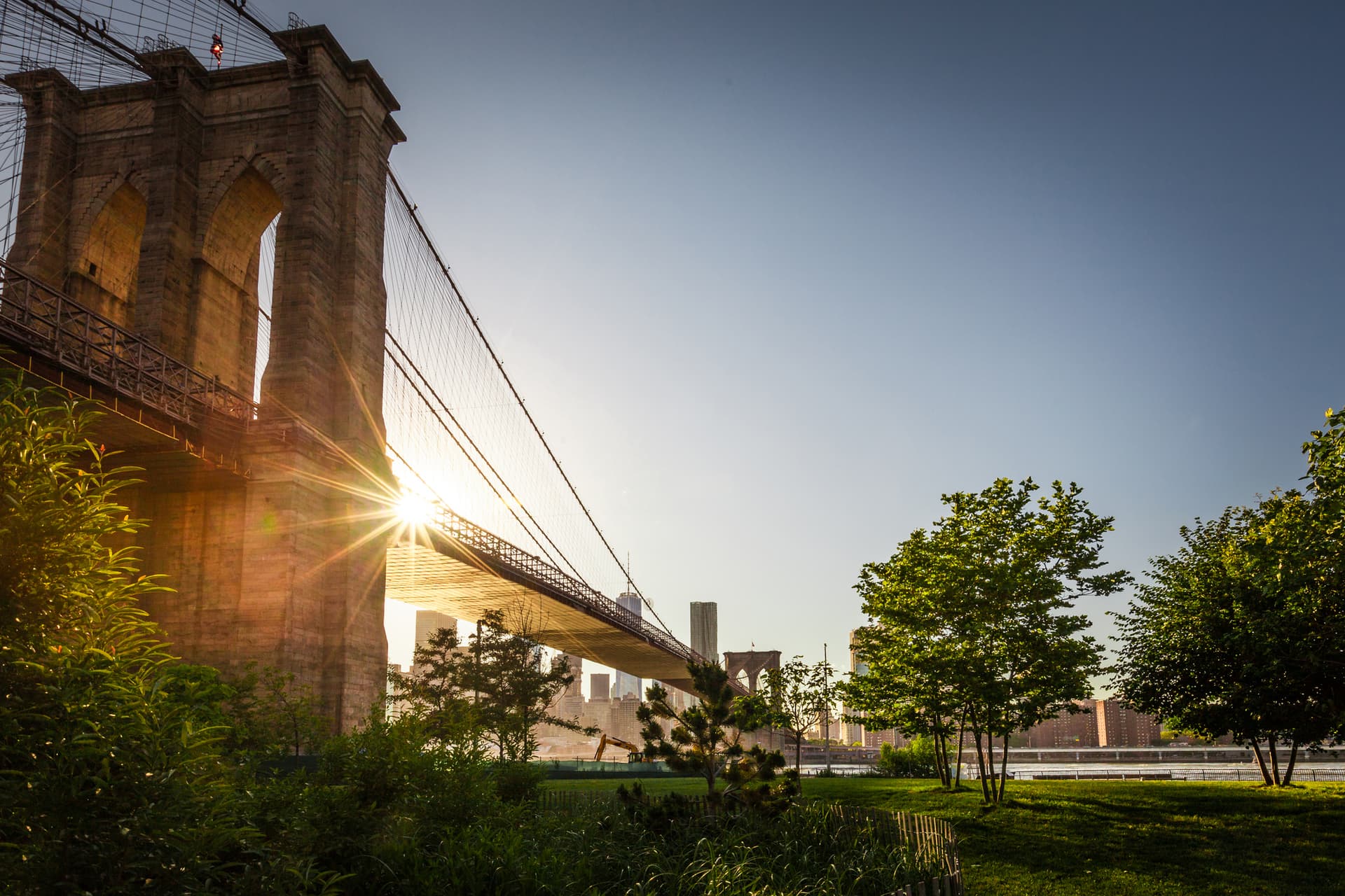 Brooklyn Bridge Park before sunset