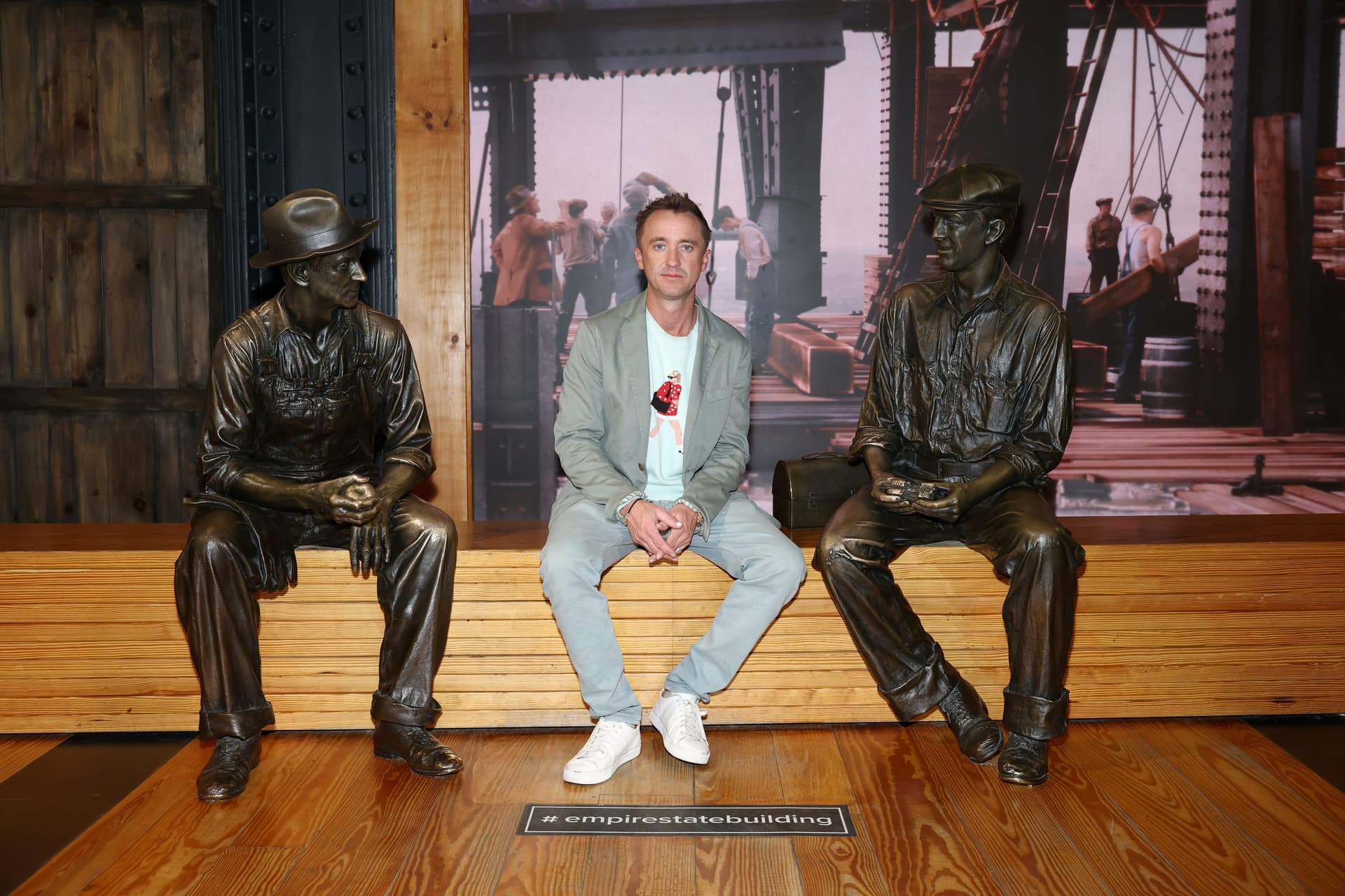 Tom Felton at the Construction exhibit