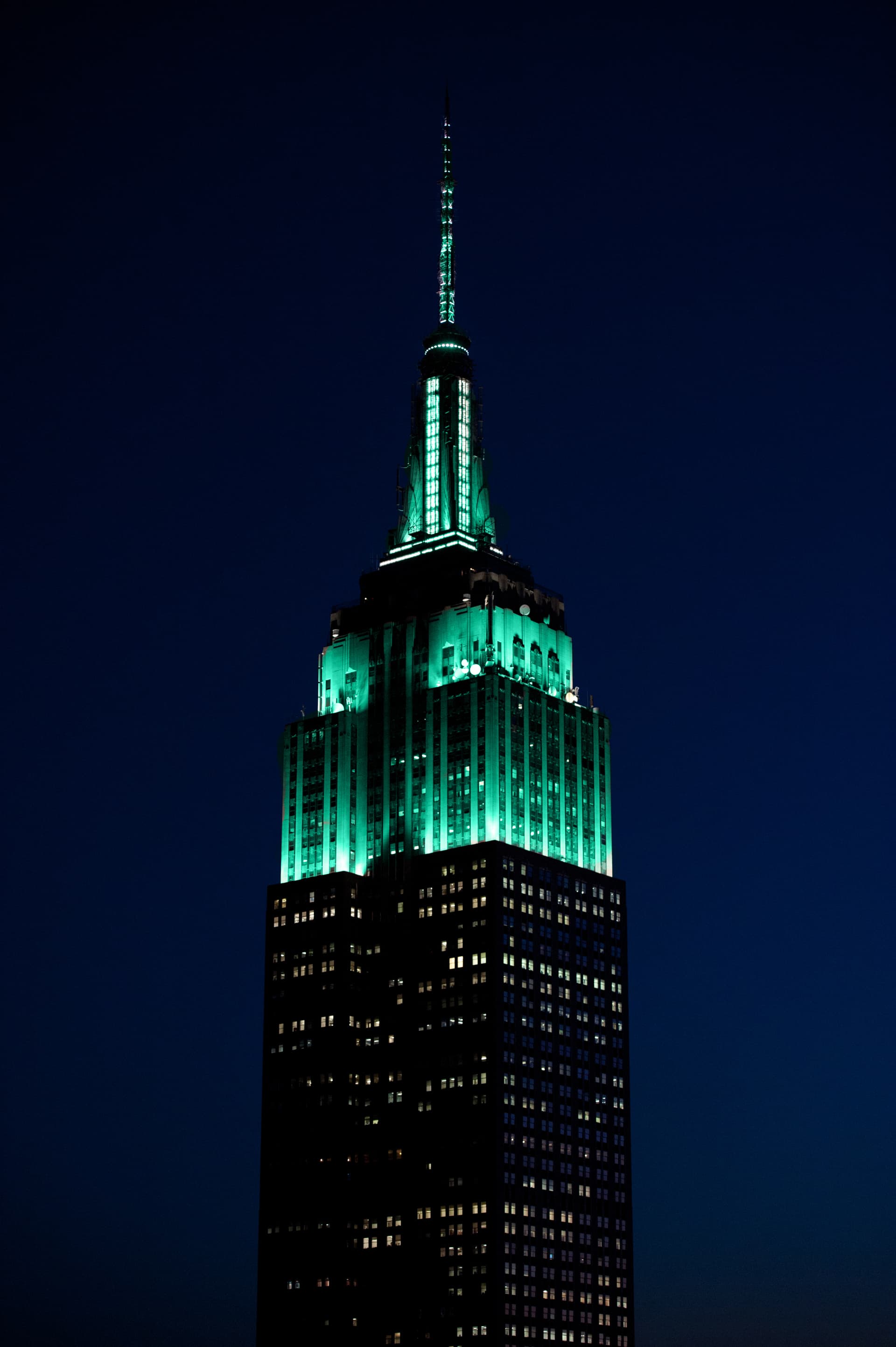 empire state building at night