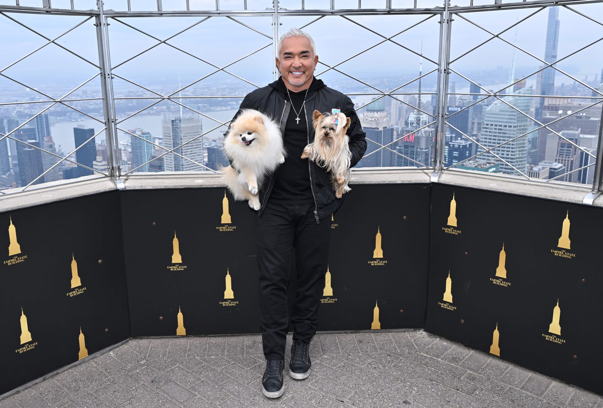 Cesar Millan on the 86th Floor Observatory