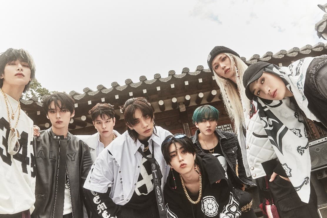 Stray Kids K-Pop Group Posing