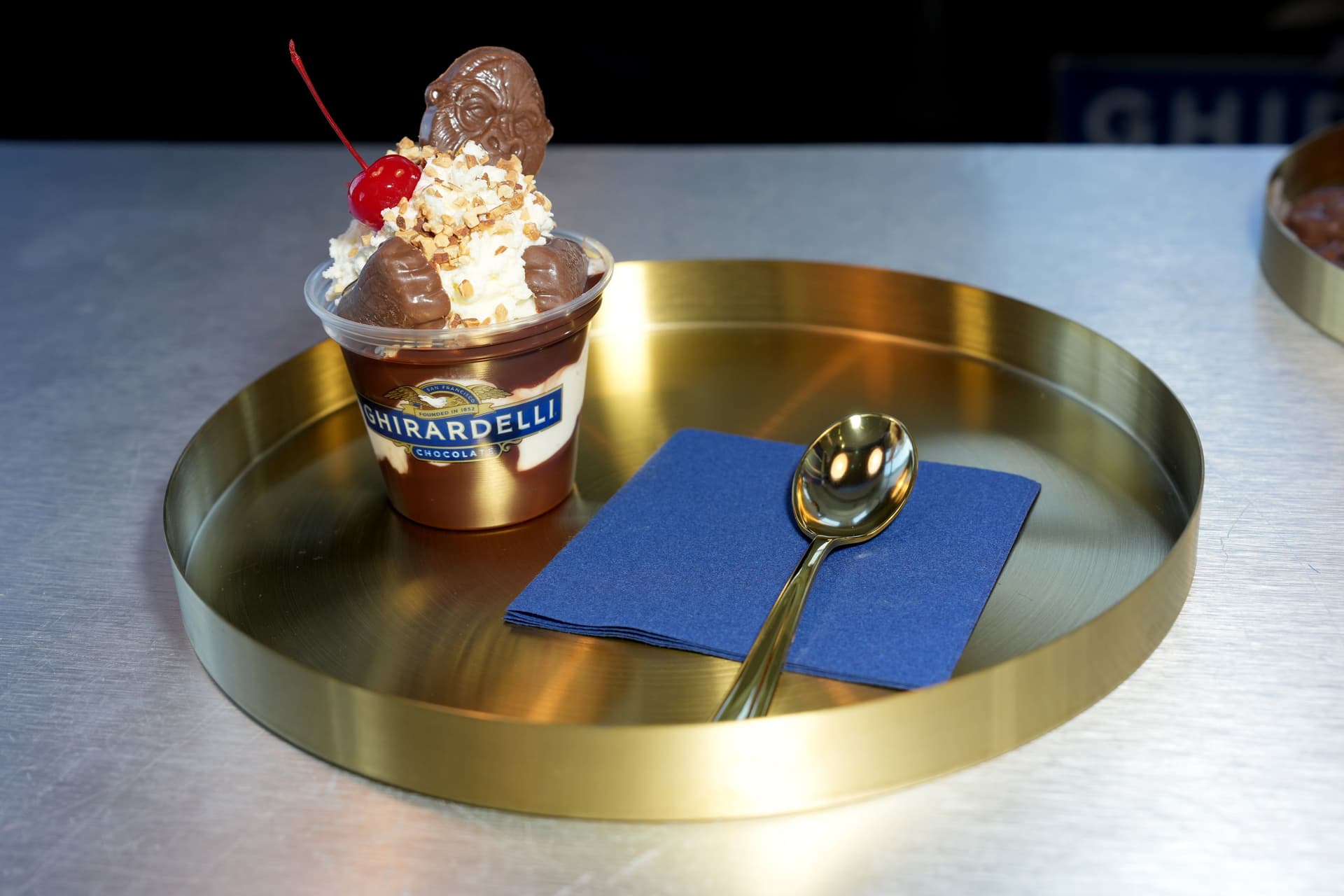A Ghirardelli Kong Sundae