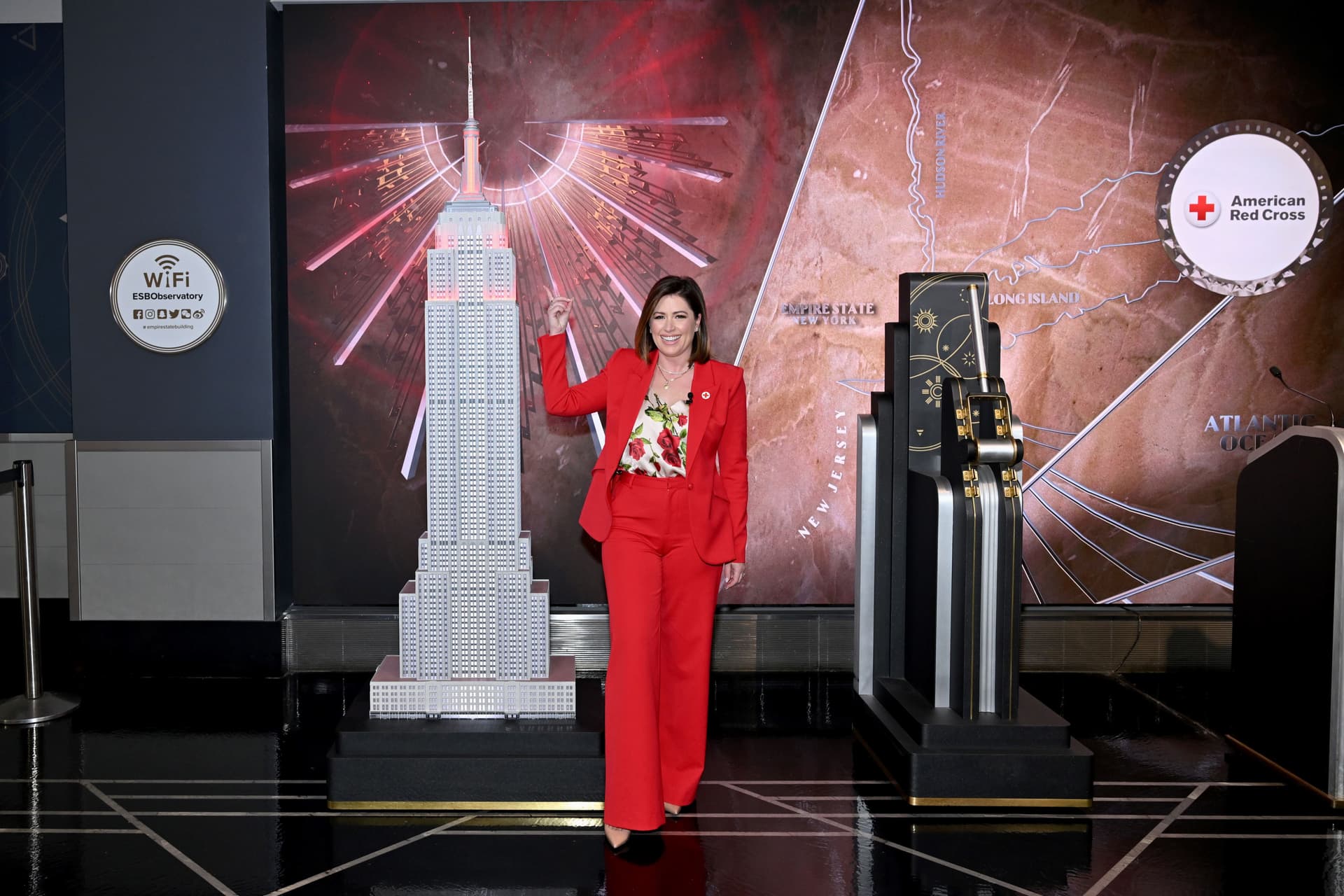 Chloe Melas lights the Empire State Building