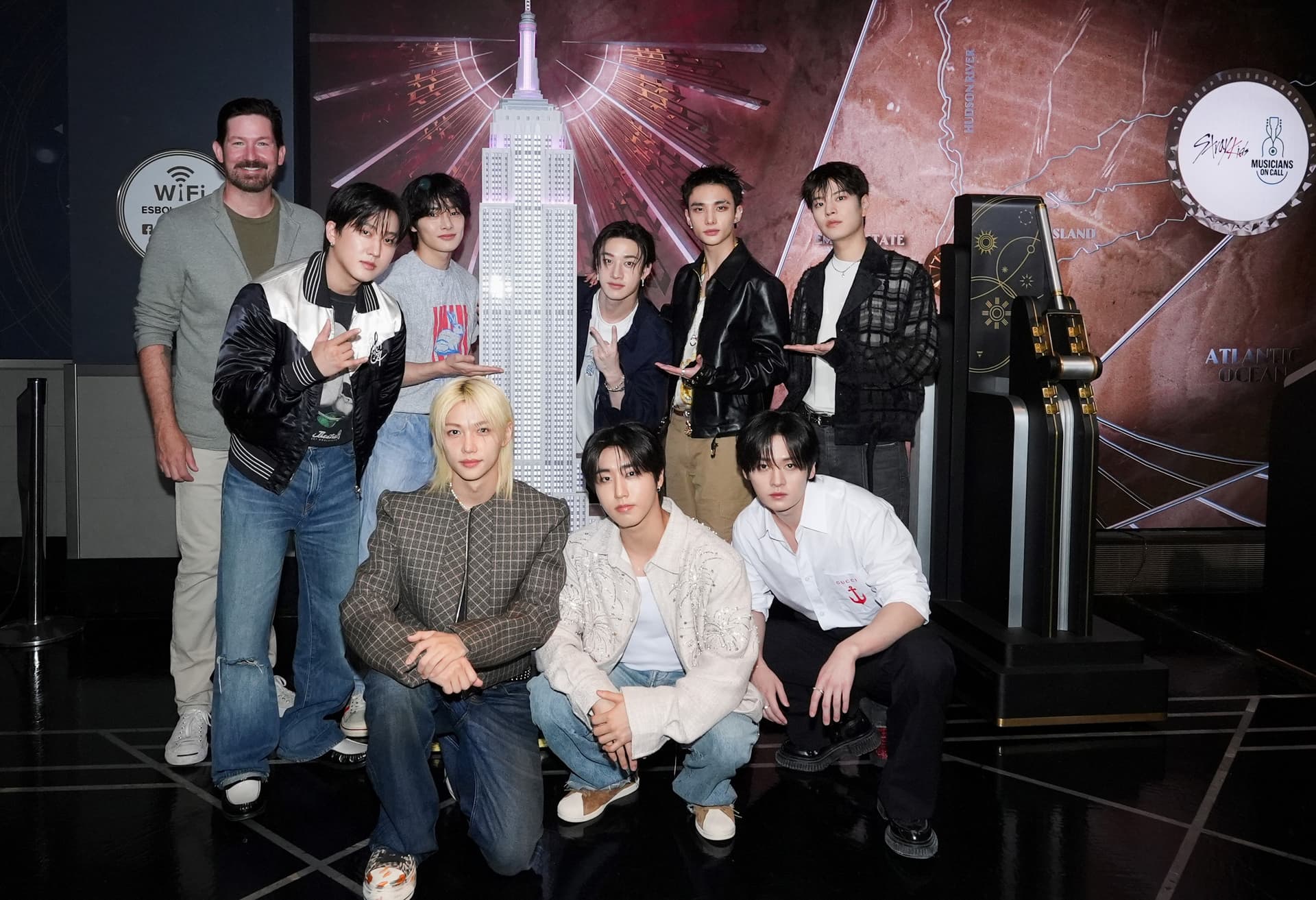 Stray Kids light the Empire State Building