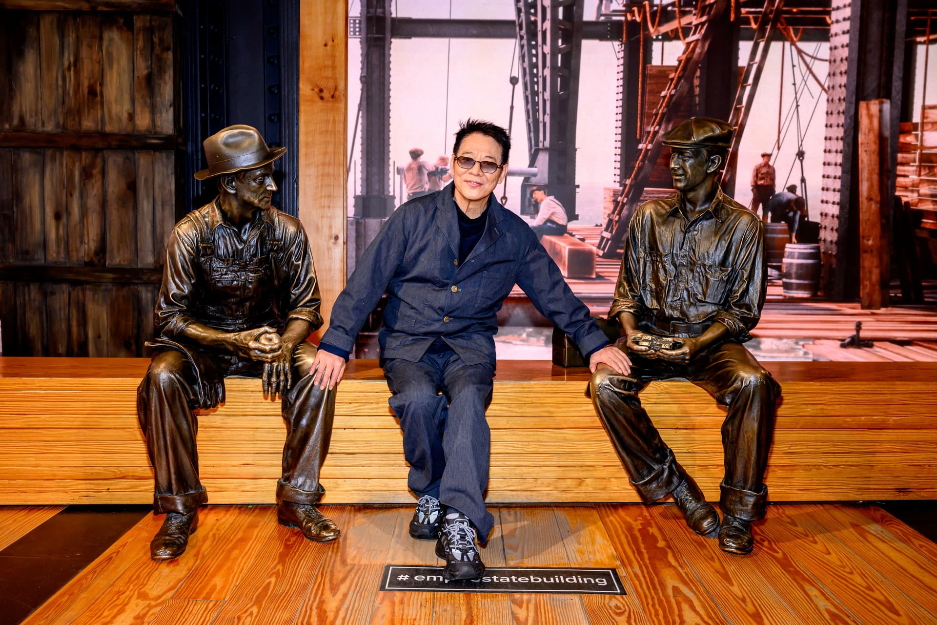 Jet Li at the Construction exhibit