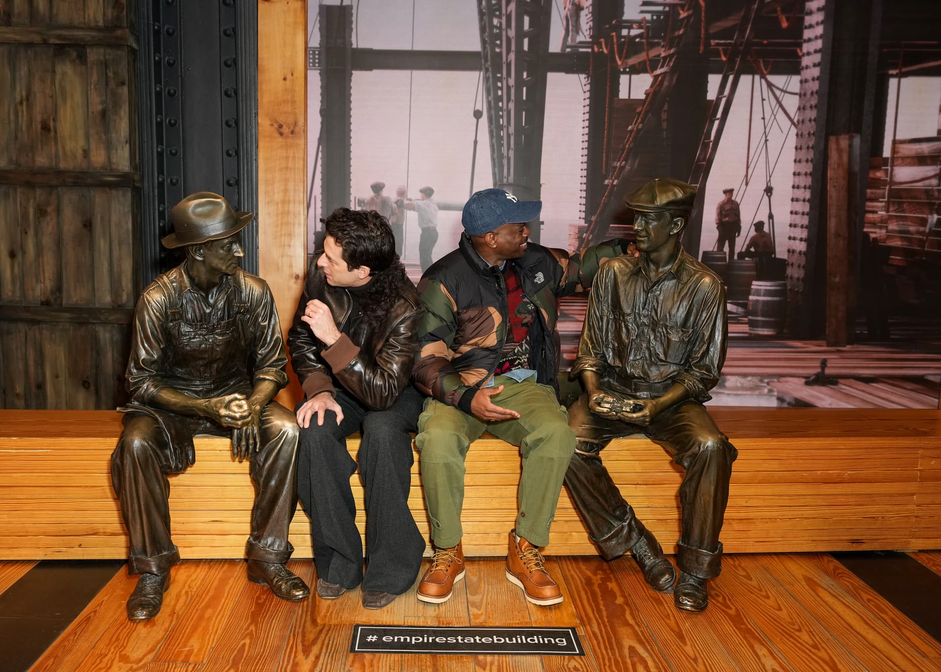 Mark Ronson and Xavier "X" Jernigan at the Construction exhibit