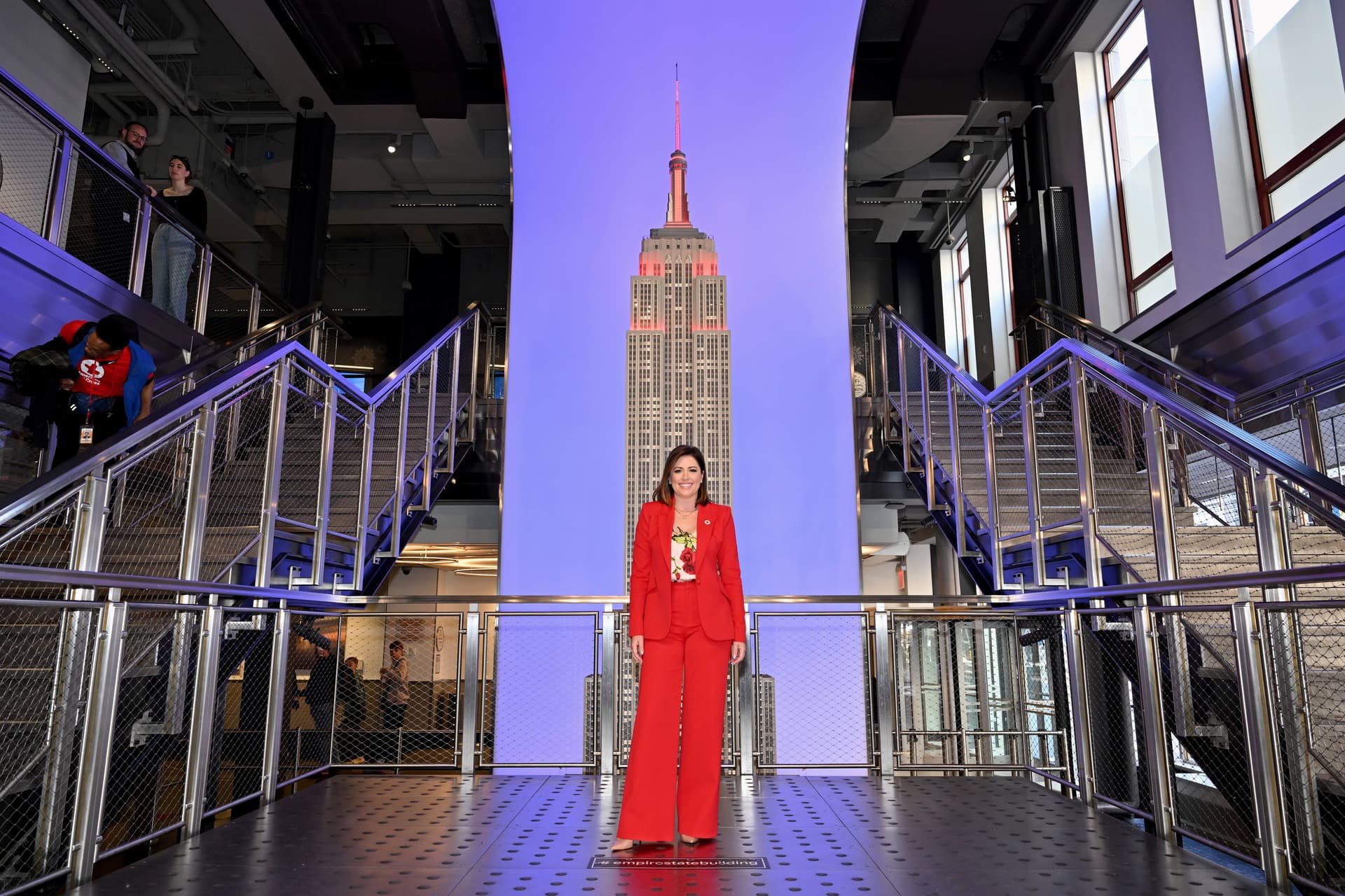 Chloe Melas at the Grand Staircase