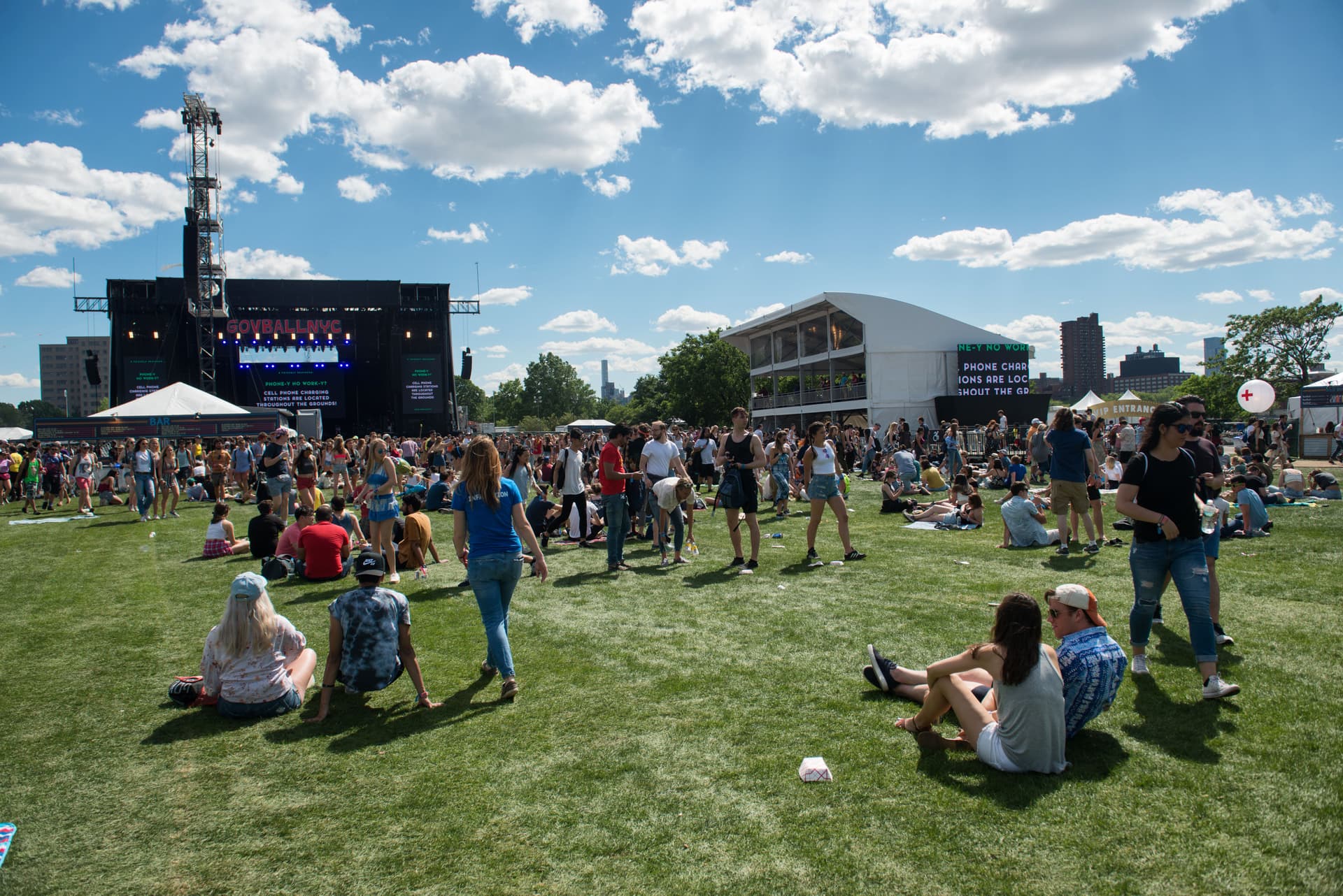 Patrons at Governors Ball Music Festival