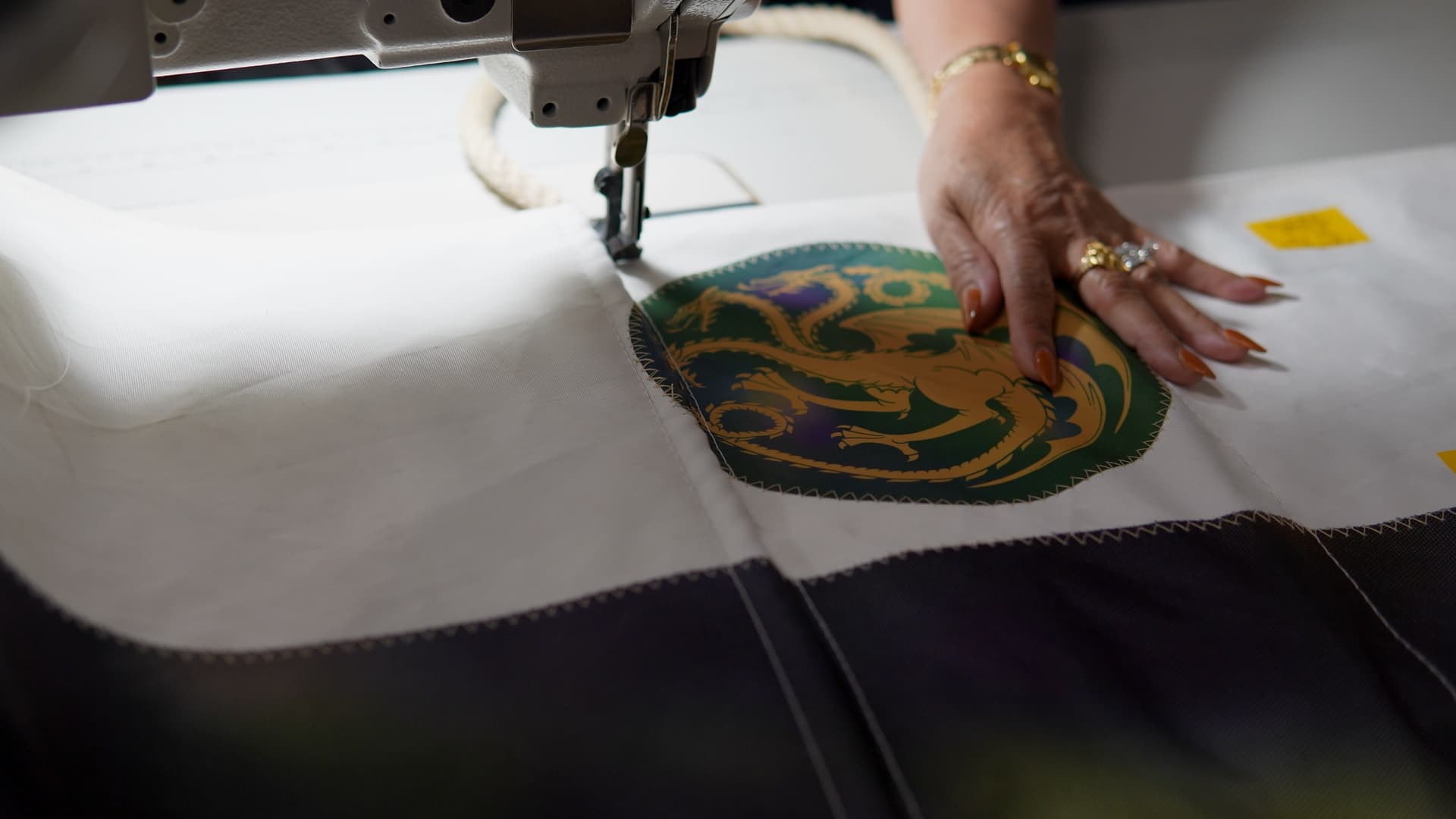 Production of the limited-edition bags
