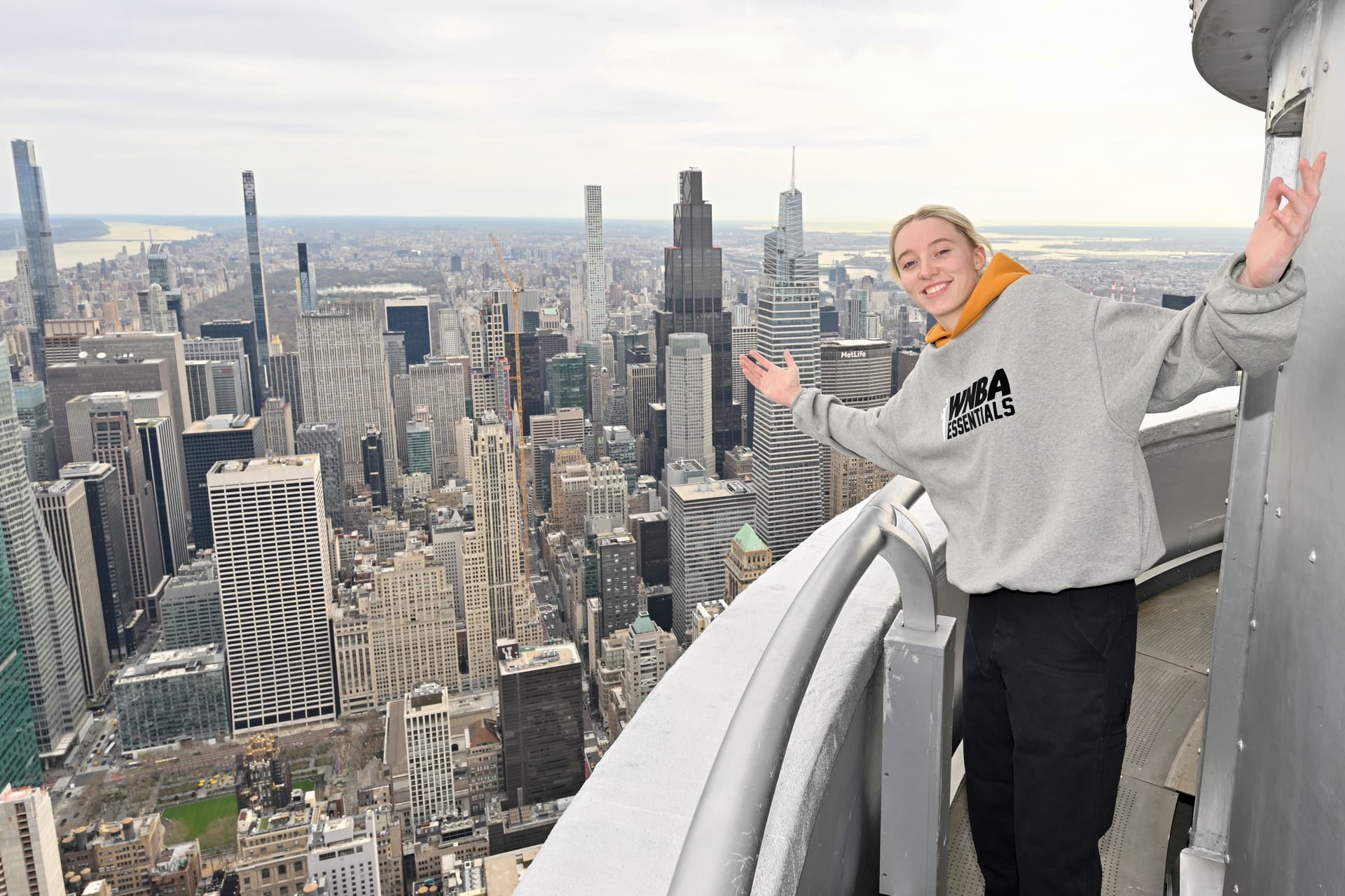 Connecticut guard Paige Bueckers on the 103rd Floor