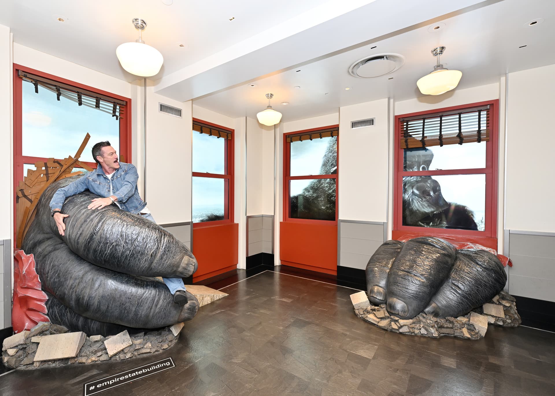 Luke Evans at the Kong exhibit