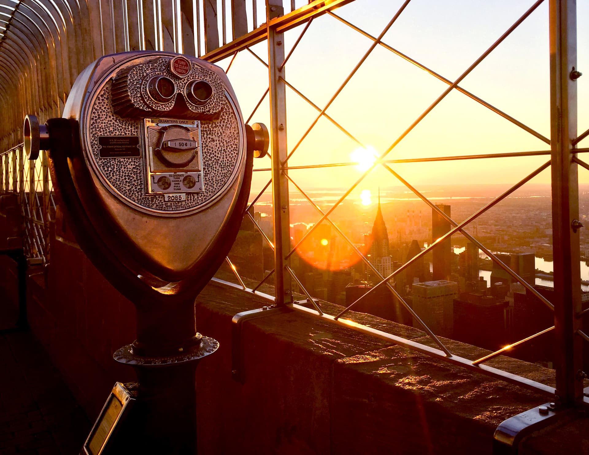 Sunrise and an ESB viewfinder