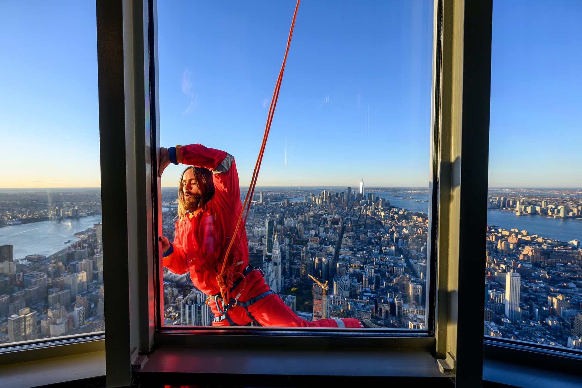 Jared Leto reaches the 102nd Floor Observatory