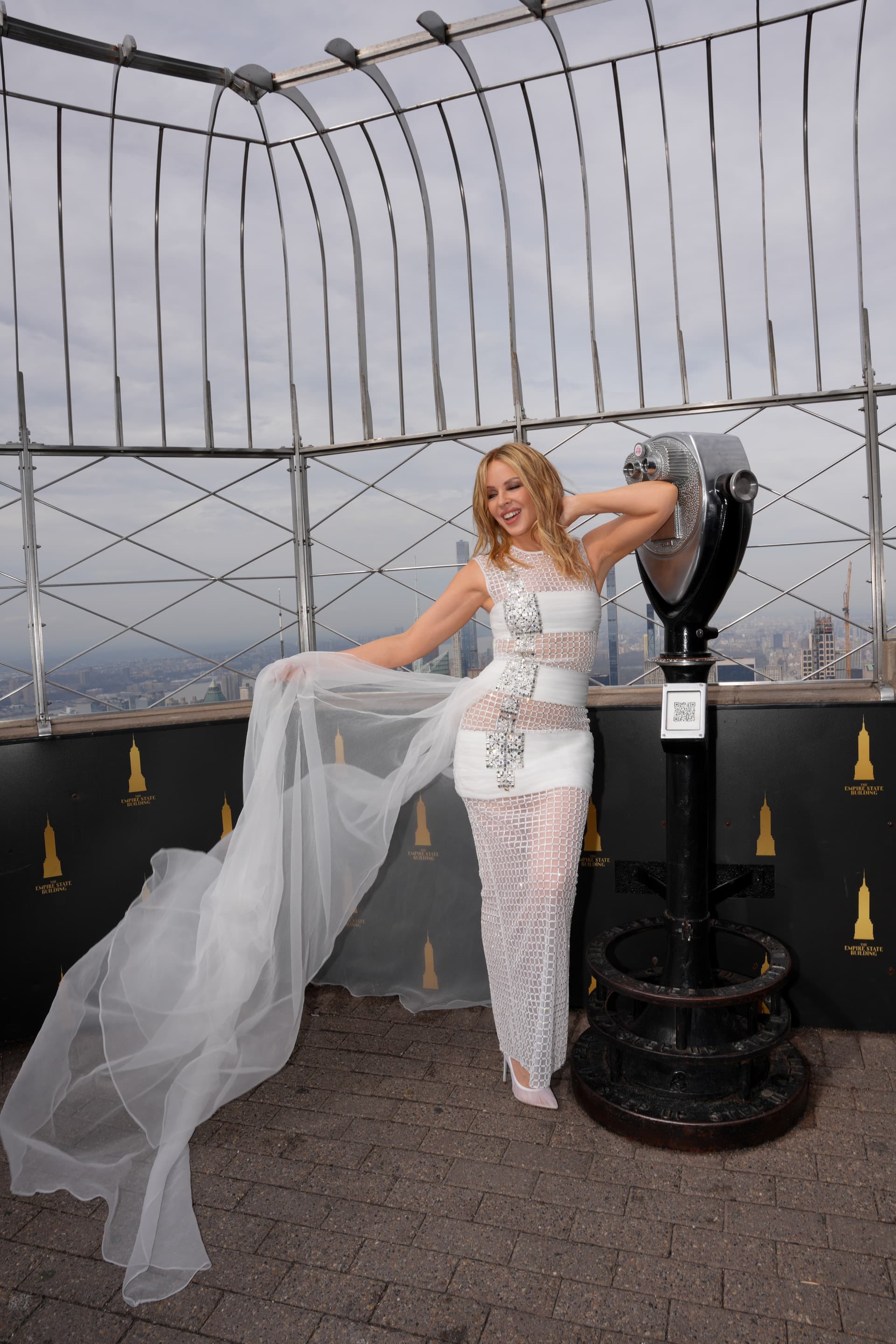 Kylie Minogue on the 86th Floor Observatory