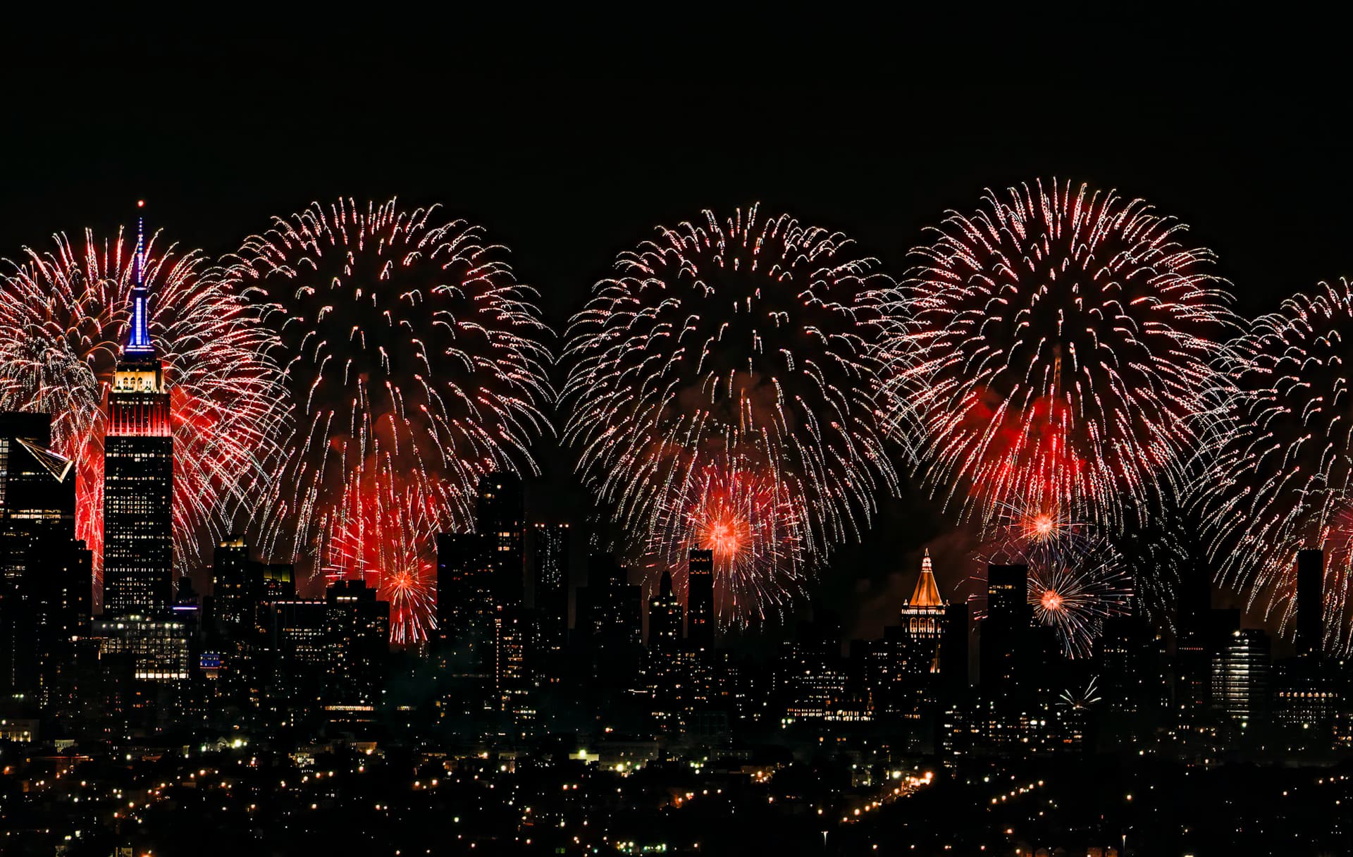 The Empire State Building July 4th