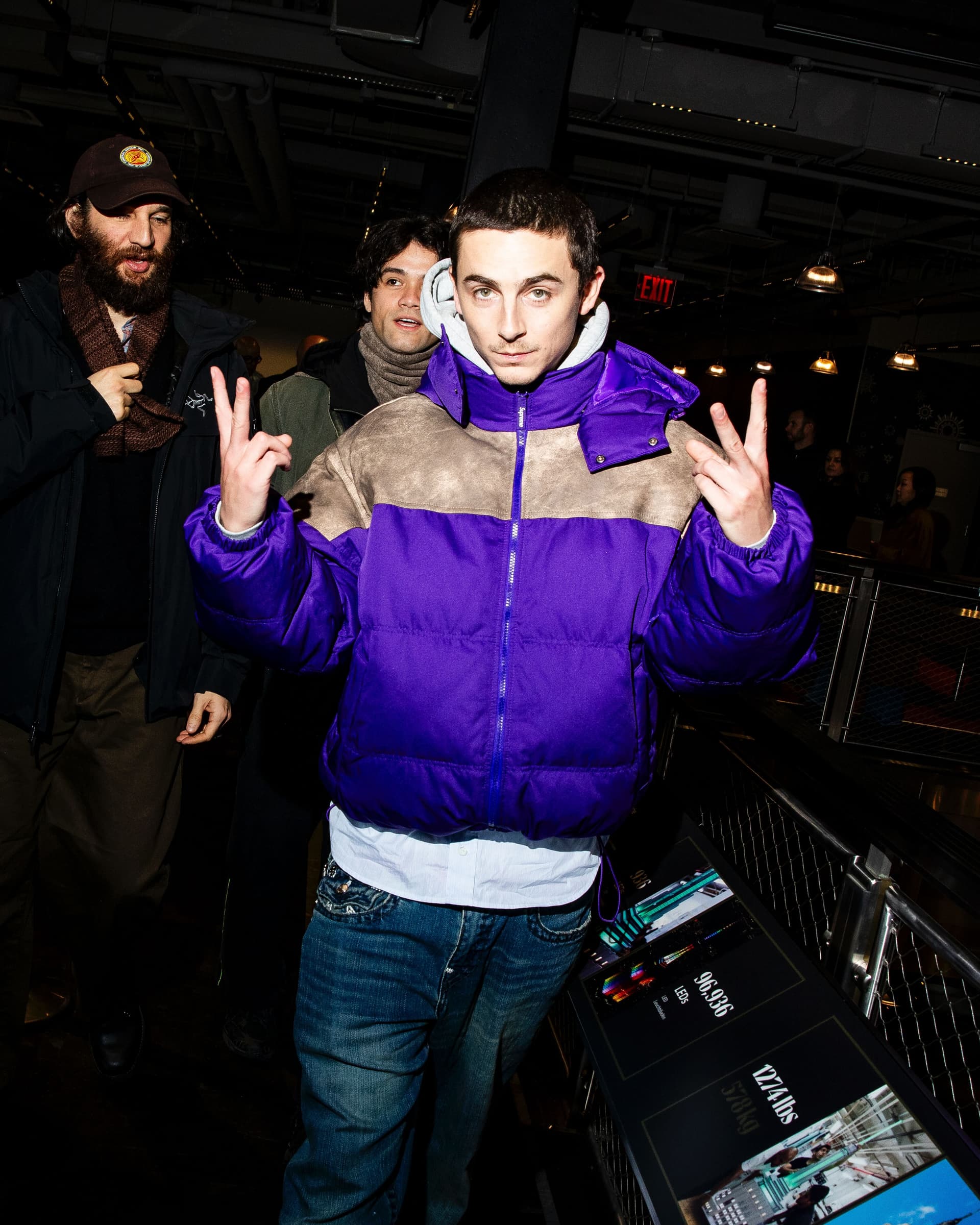 TImothy Chalamet at the Empire State Building