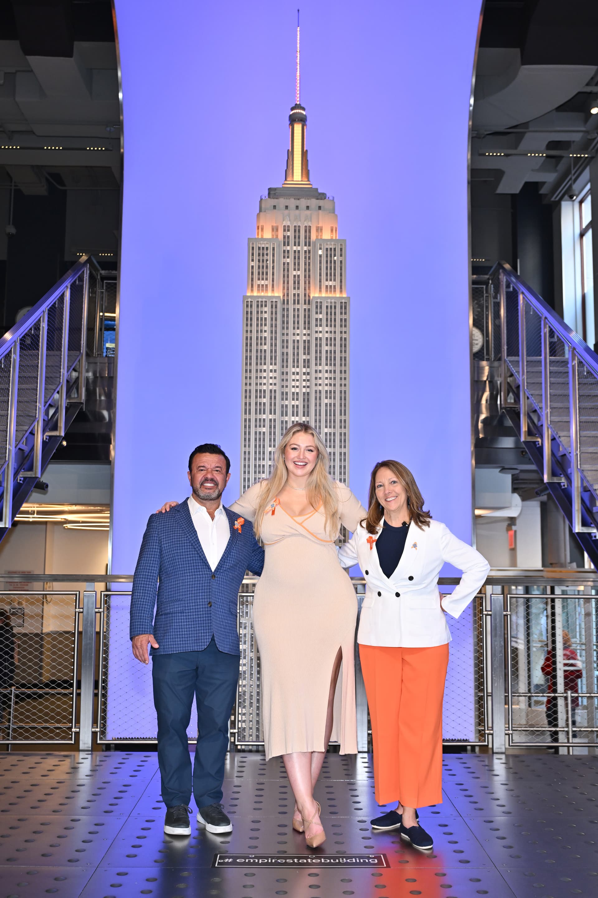 Pete Anevski, Iskra Lawrence, and Barbara Collum at the Observatory
