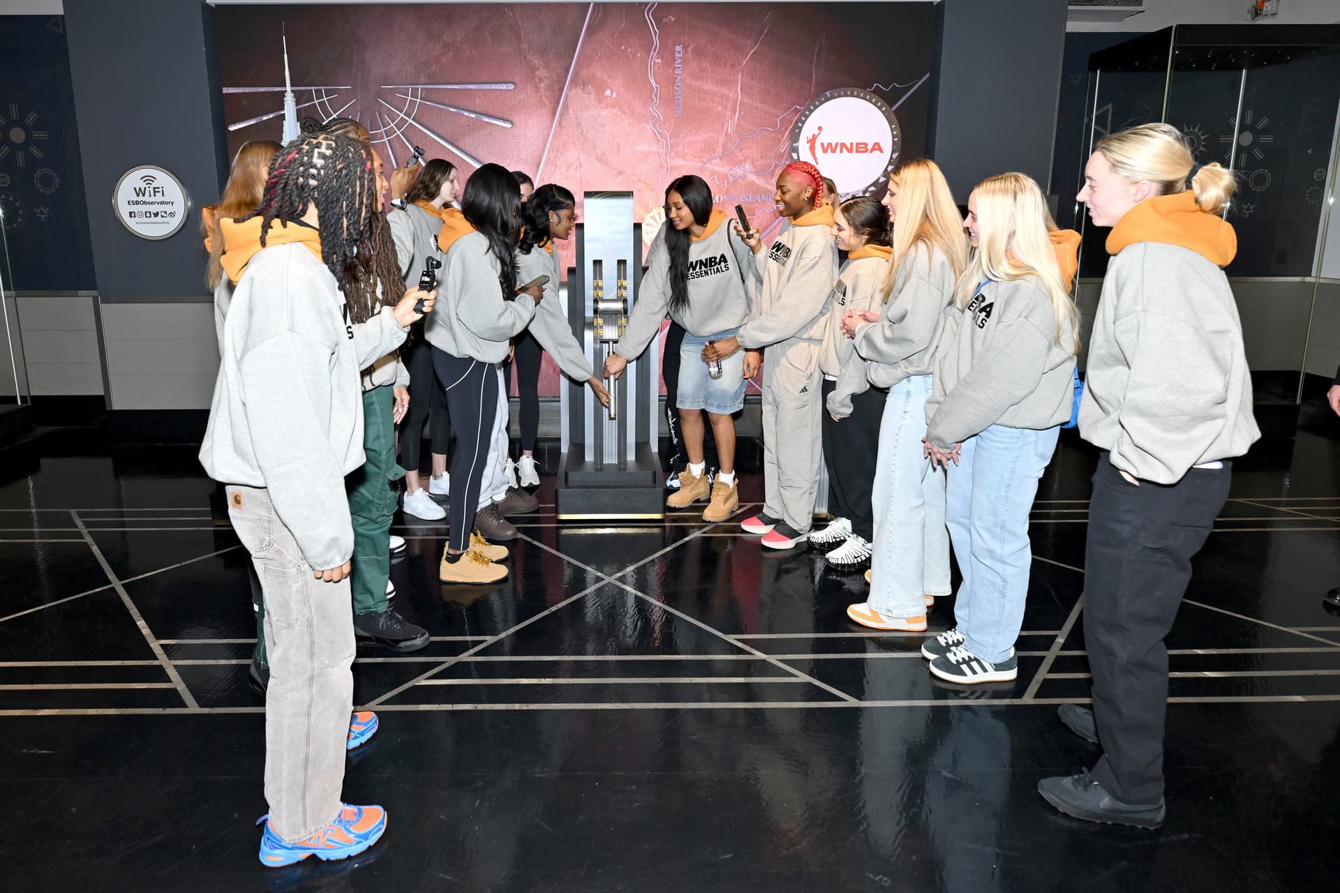 2025 WNBA Draftees light the Empire State Building