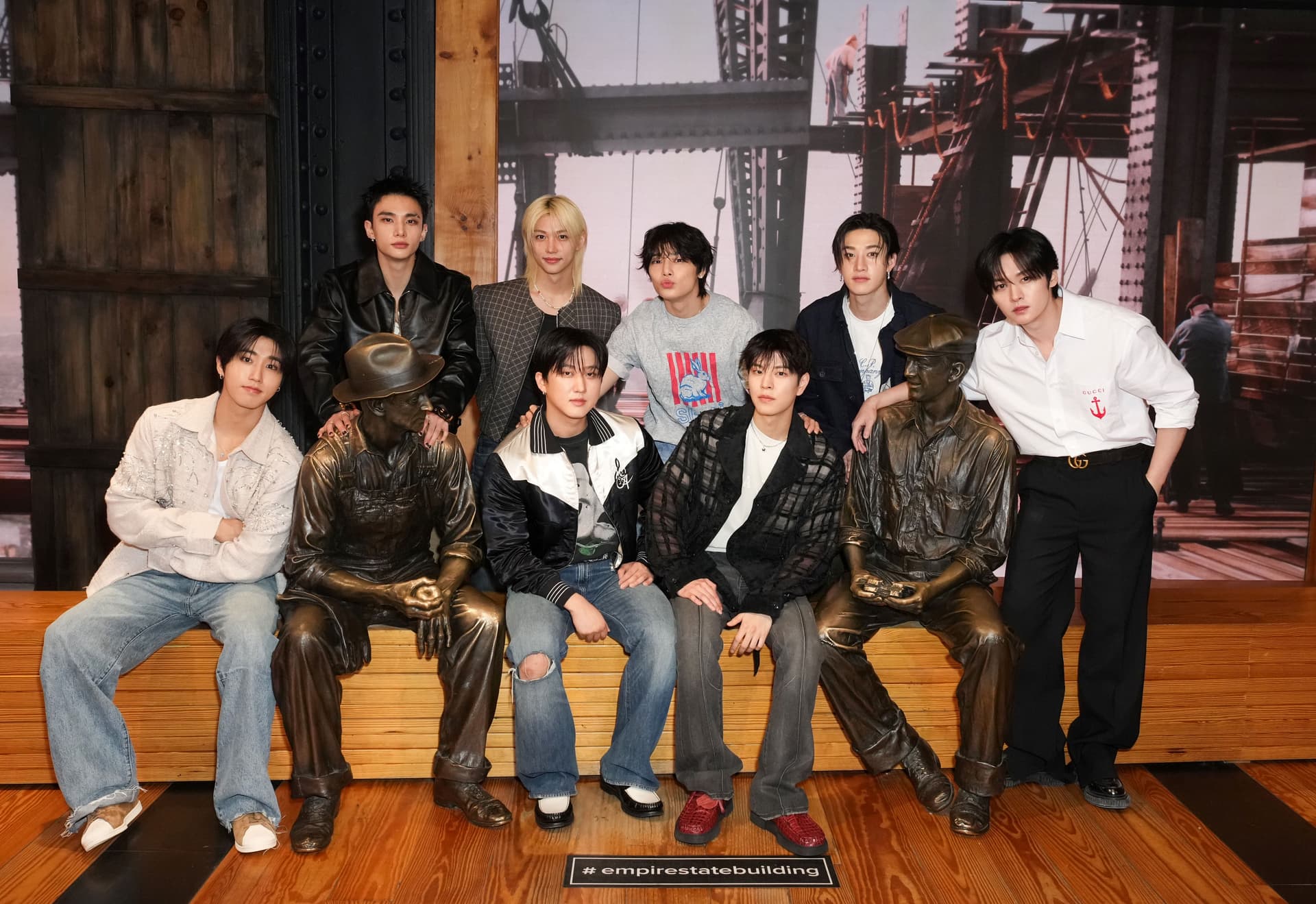 Stray Kids at the Construction exhibit