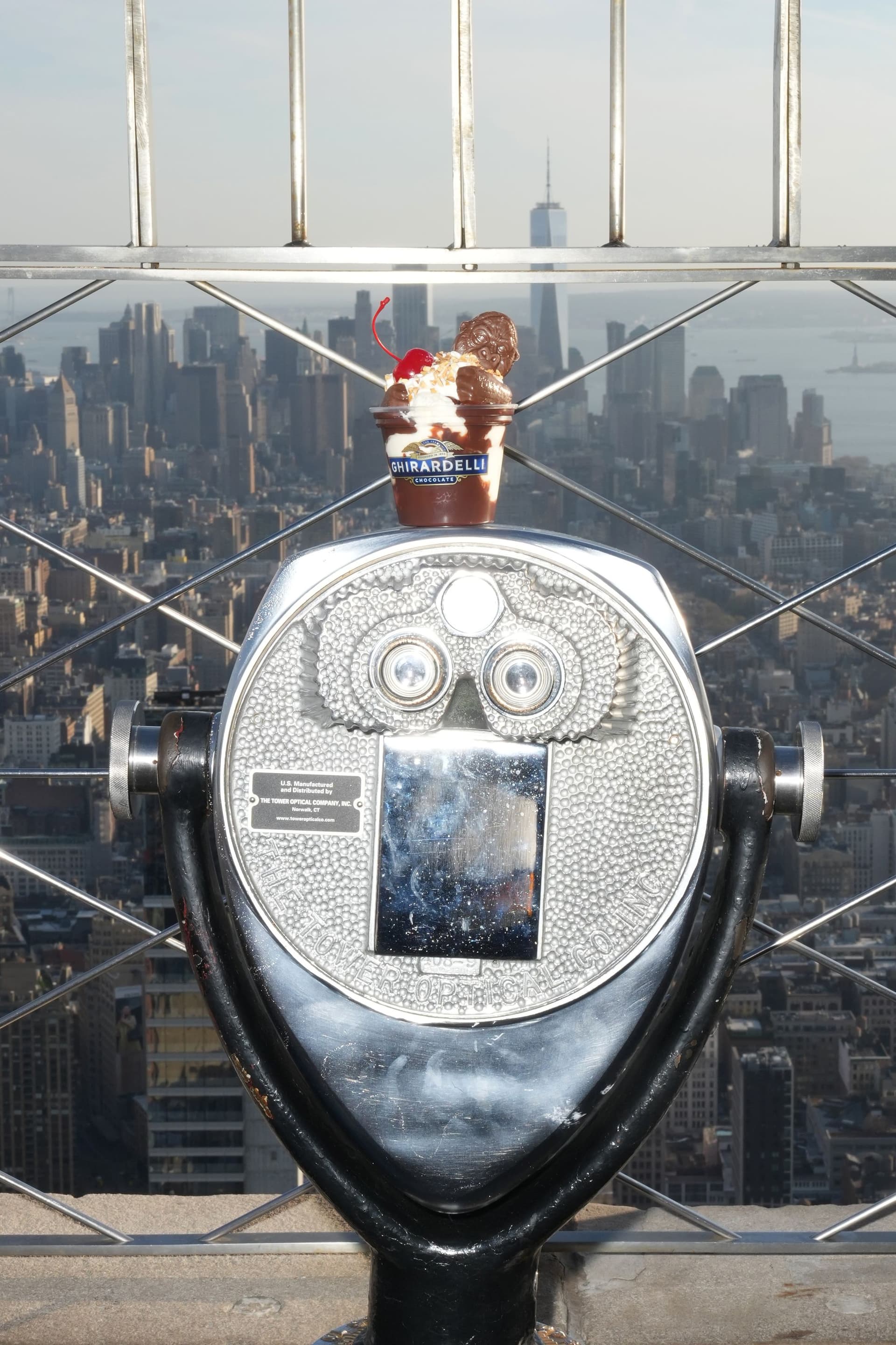A Kong Sundae on the 86th Floor Observation Deck