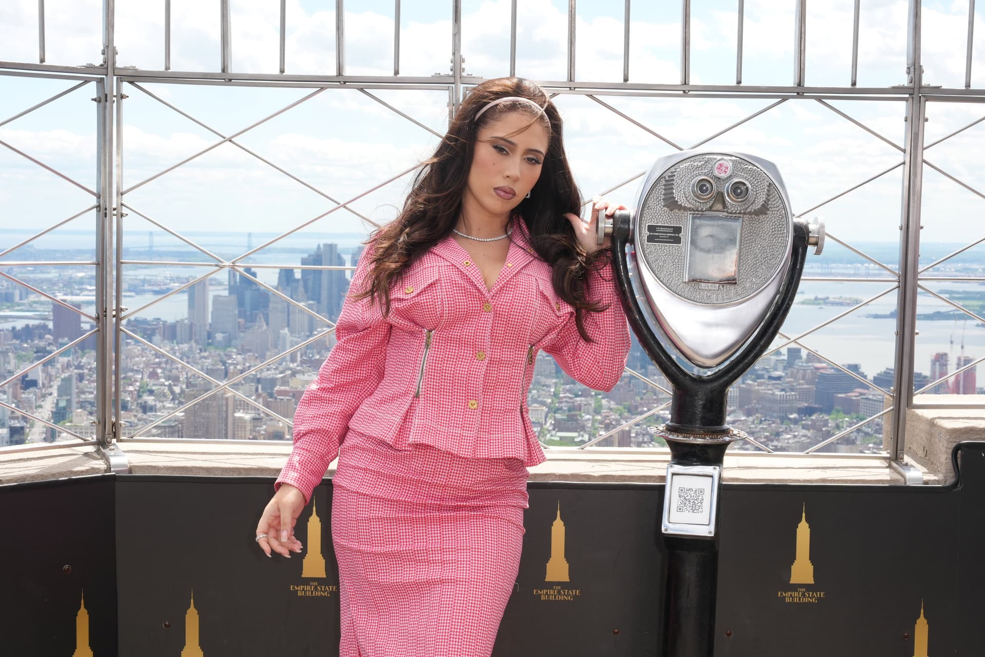 Kali Uchis on the 86th Floor Observatory