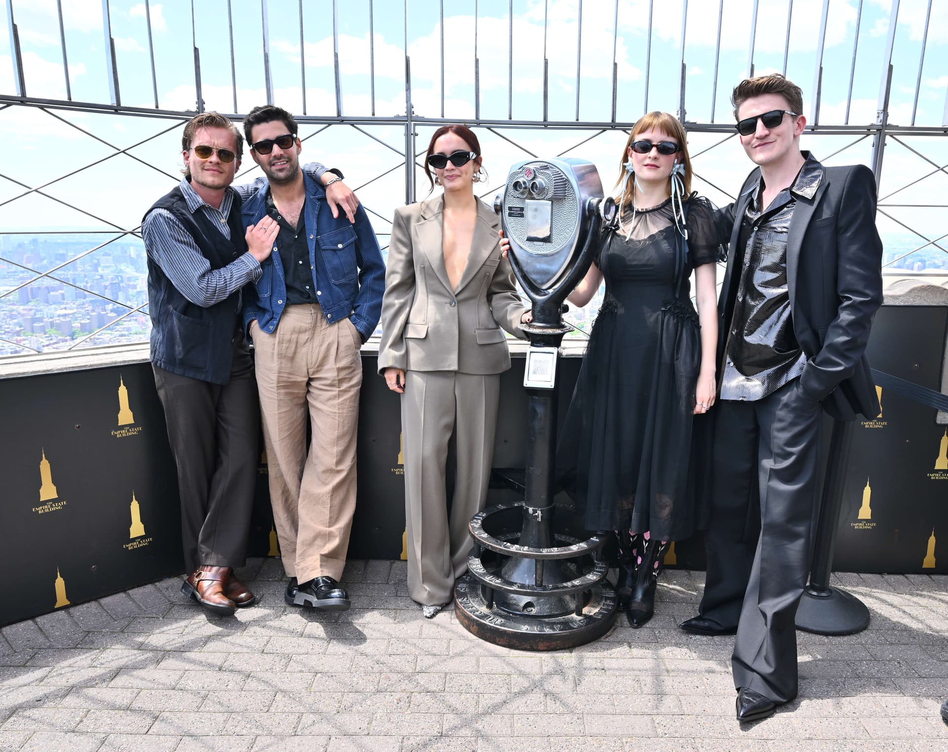 The cast of "House of the Dragon" on ESB's 86th Floor