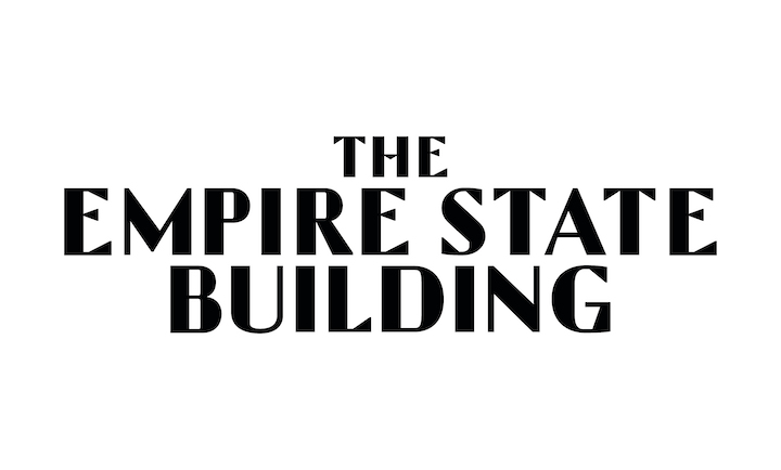 Empire State Building logo in red
