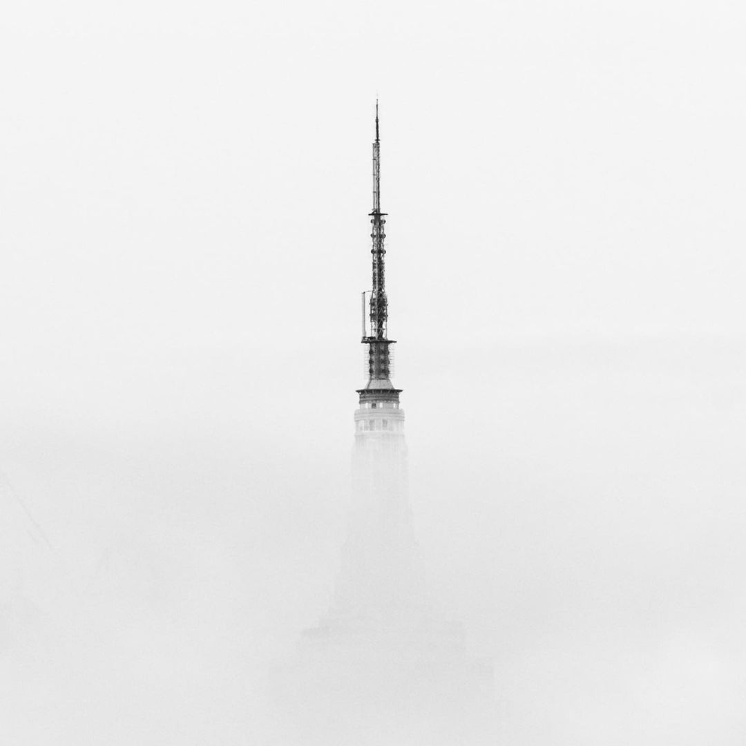 ESB tower through the fog