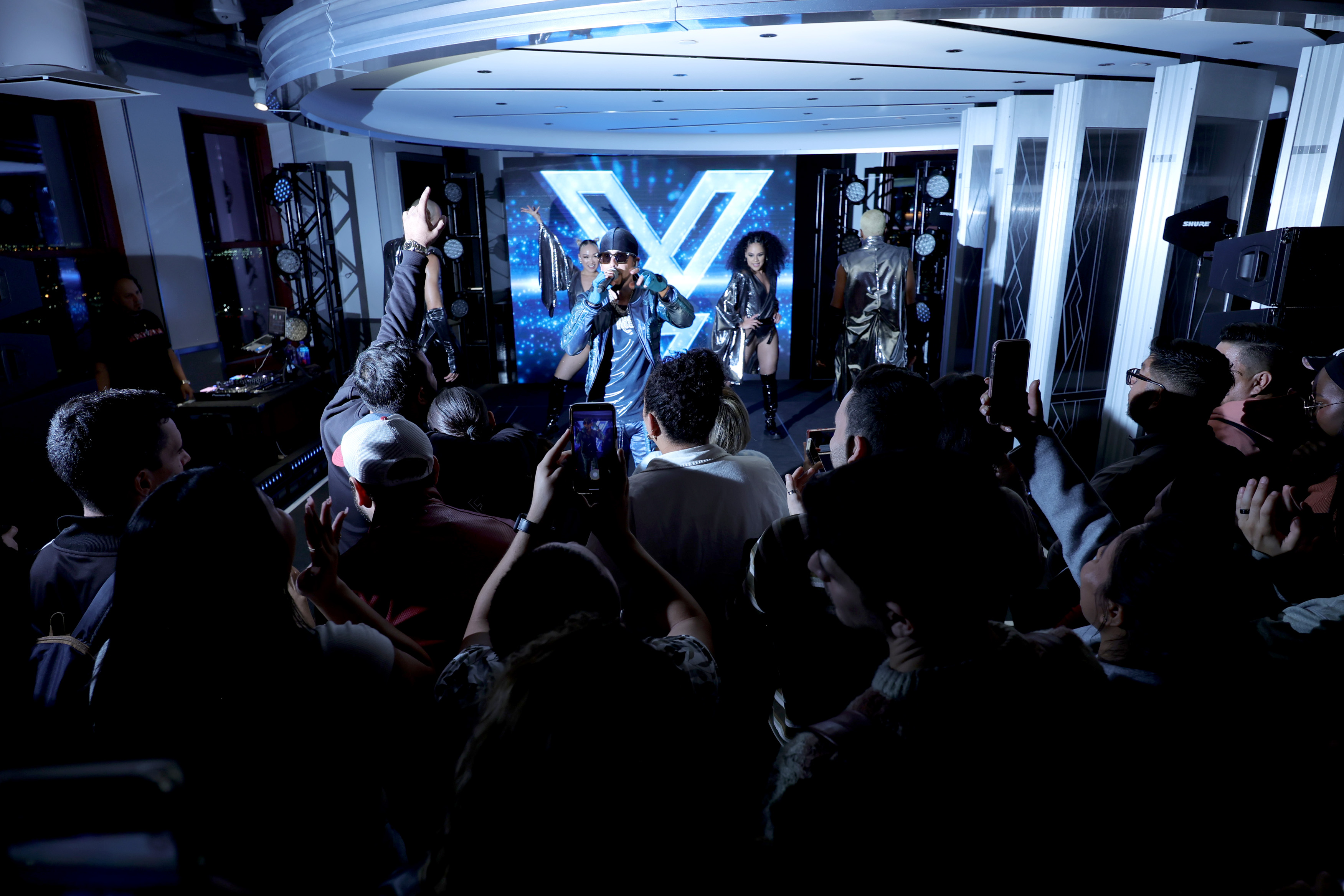 Yandel performs at the Empire State Building