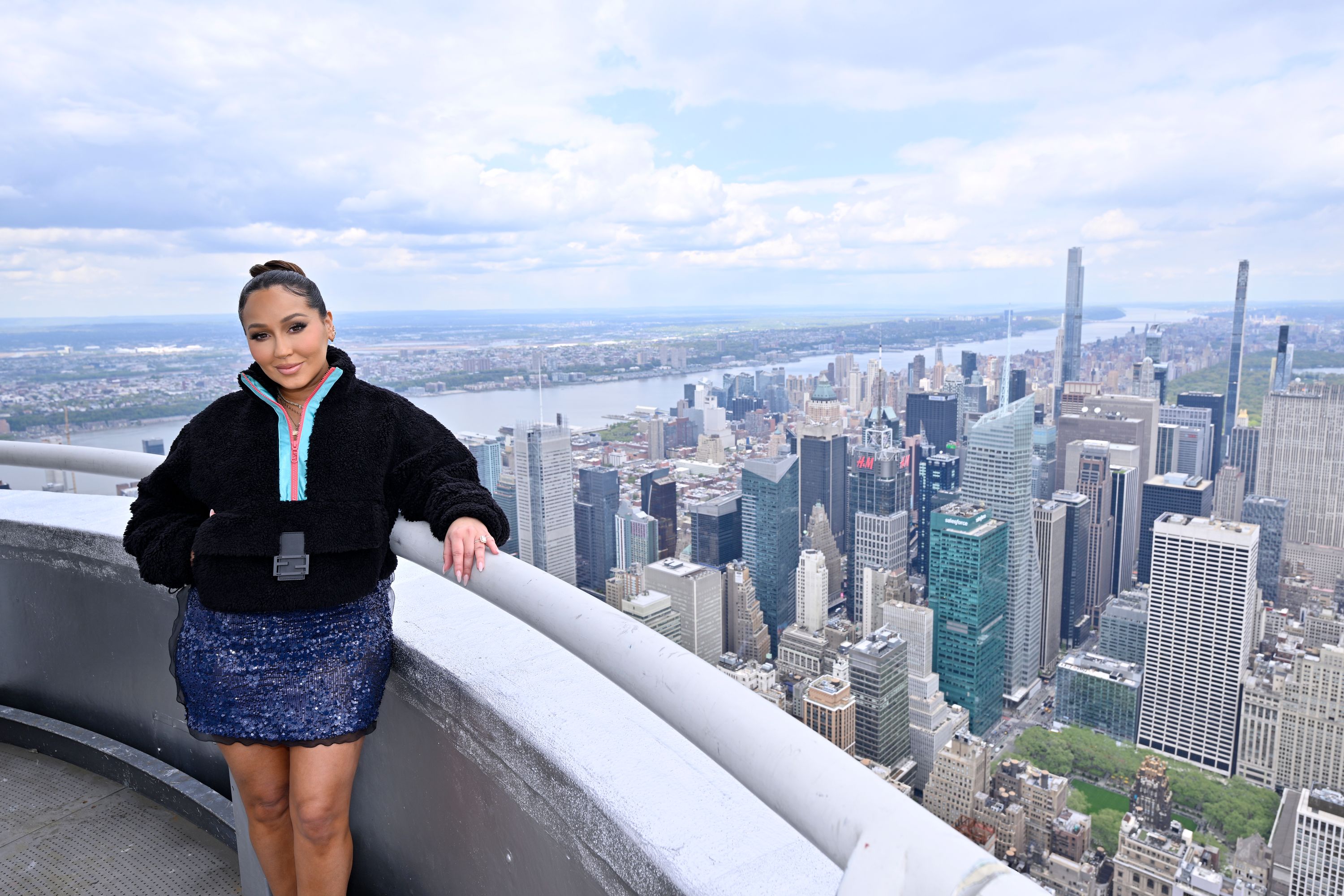 Adrienne Bailon-Houghton at the Empire State Building