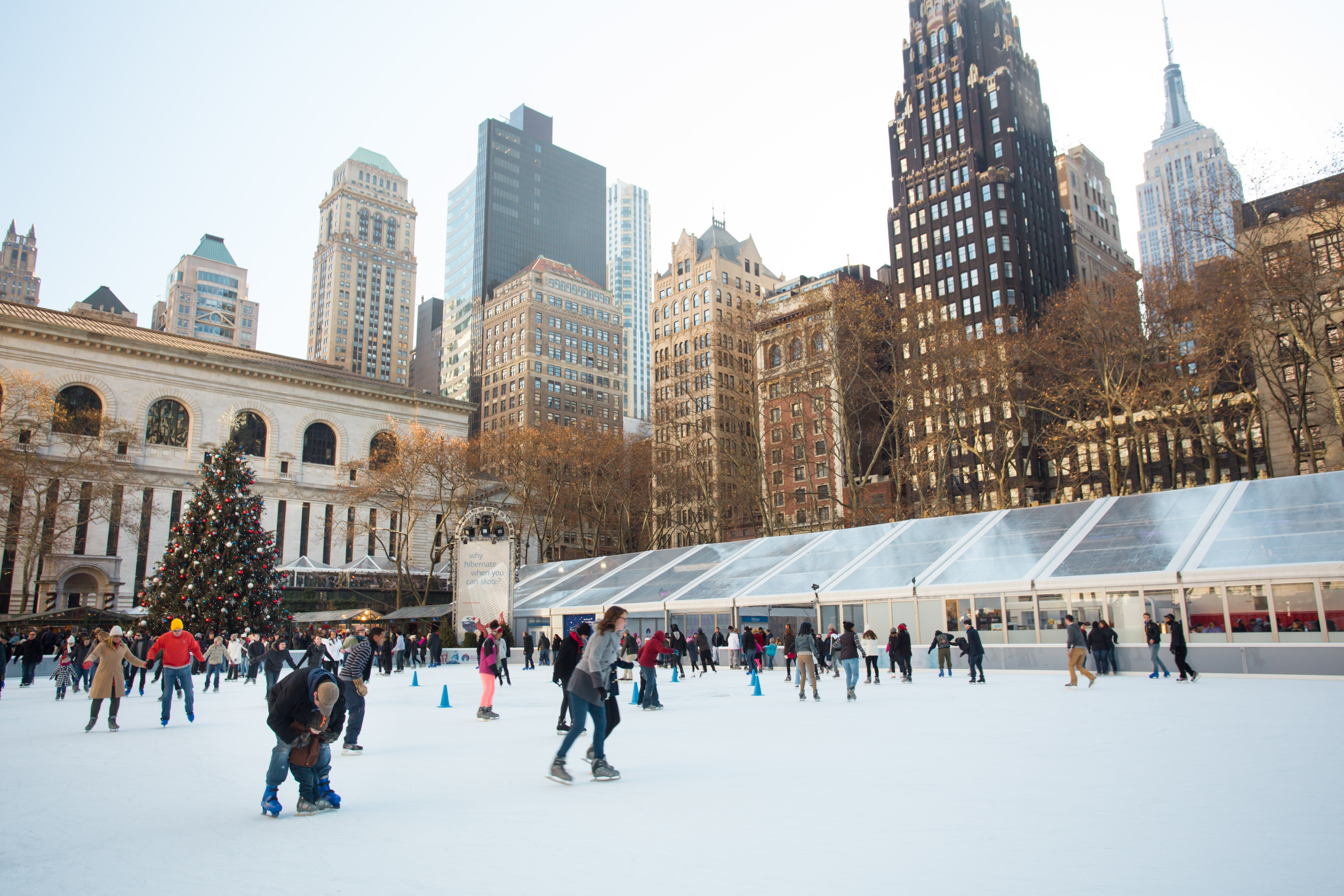 Patinage sur glace à Bryant Park