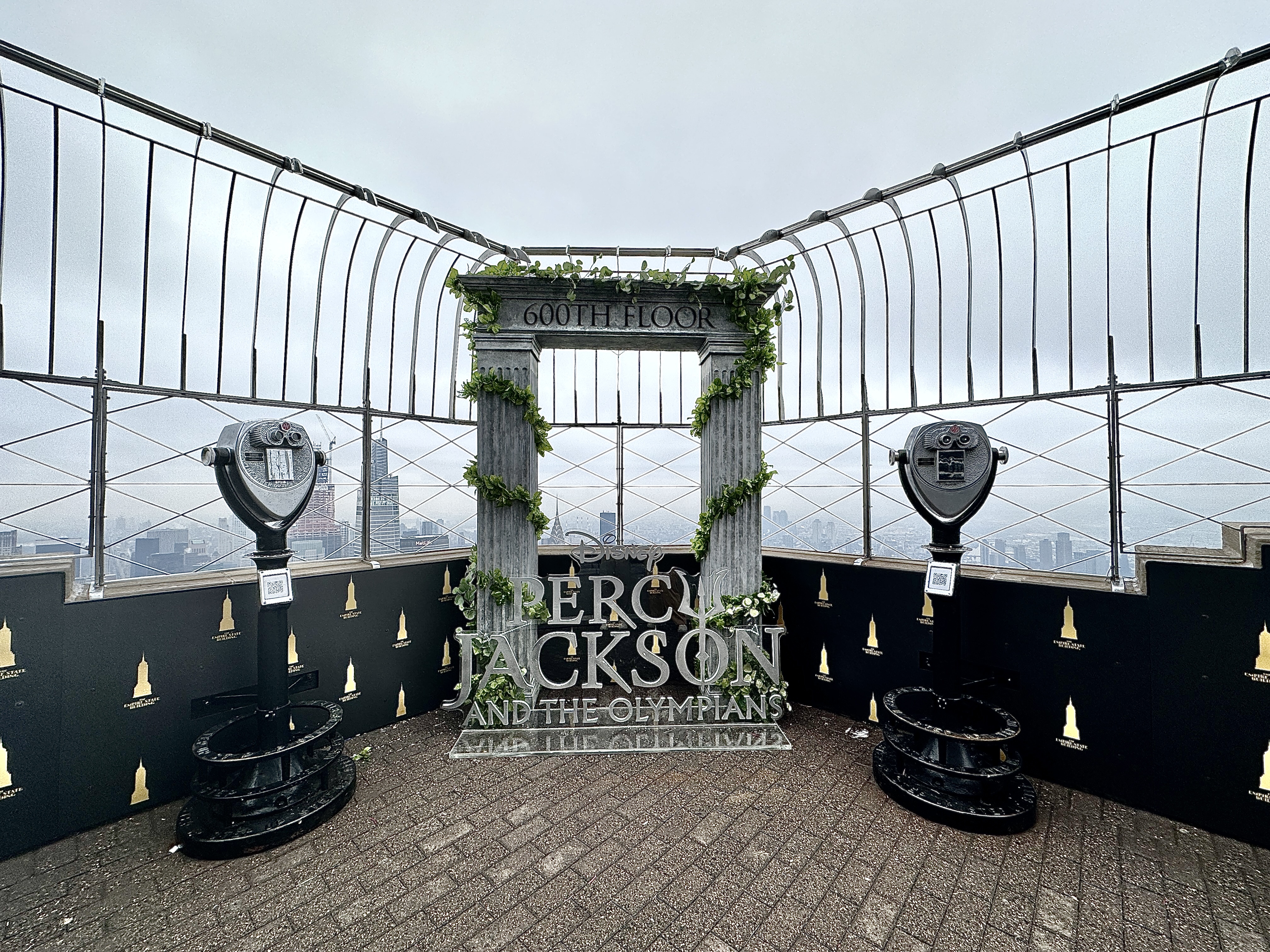 Percy Jackson photo corner on the 86th Floor Observatory